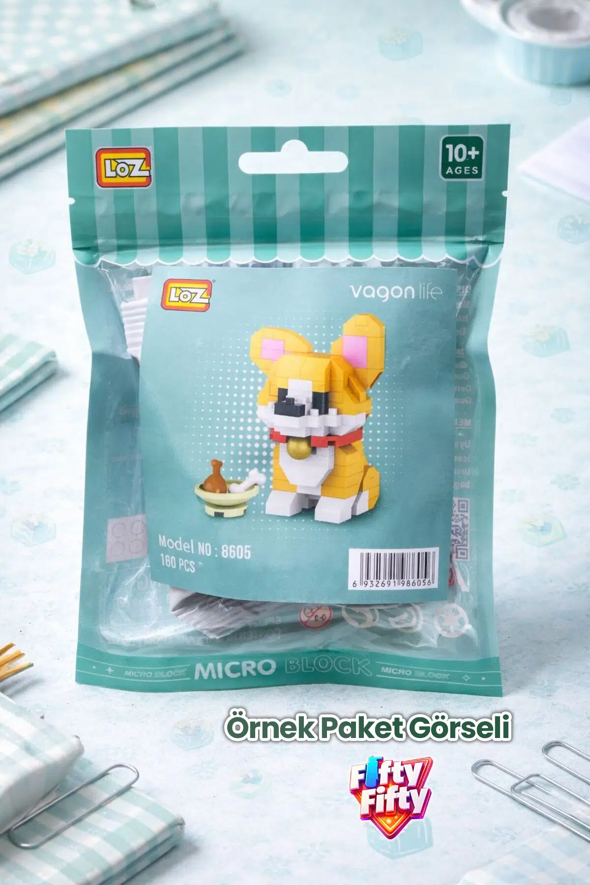 Loz Micro Block 4'lü Lunapark Seti 4 Farklı Model Dekoratif Oyuncak Yapım Seti Yapı Blok Seti