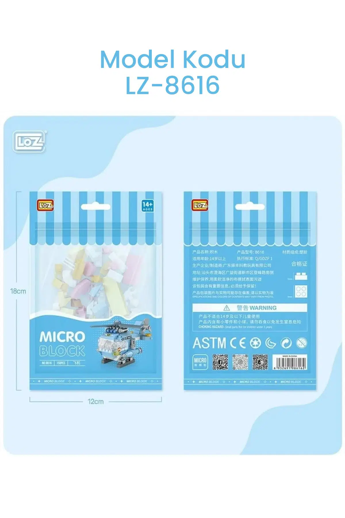 Loz Micro Block 4'lü Savaş Araçları 4 Farklı Model Dekoratif Oyuncak Yapım Seti Yapı Blok Seti