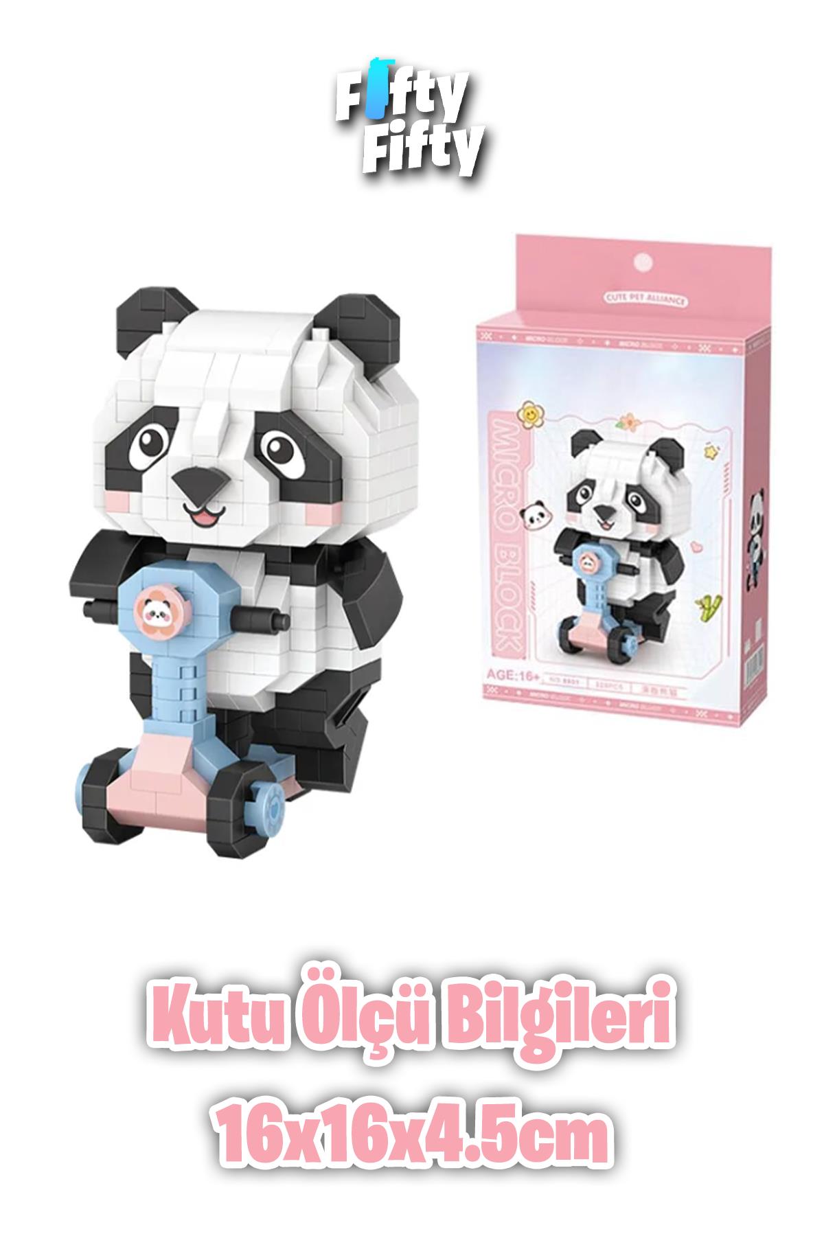 LOZ Micro Block Serisi Panda 320 Parça Oyuncak Yapım Seti FFLZ-8801