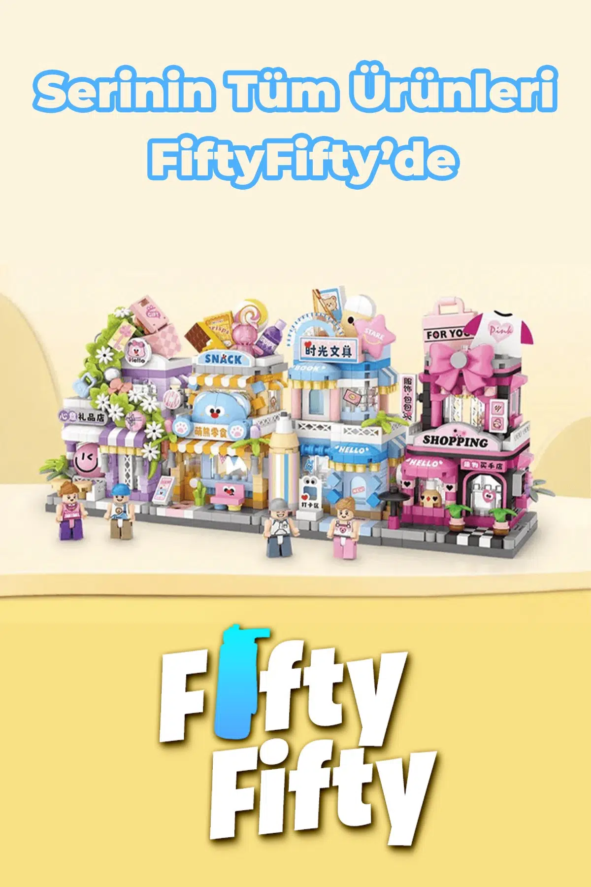 Loz Micro Block Serisi Hediye Dükkanı 420 Parça Dekoratif Oyuncak Yapım Seti Yapı Blok FFLZ-8867