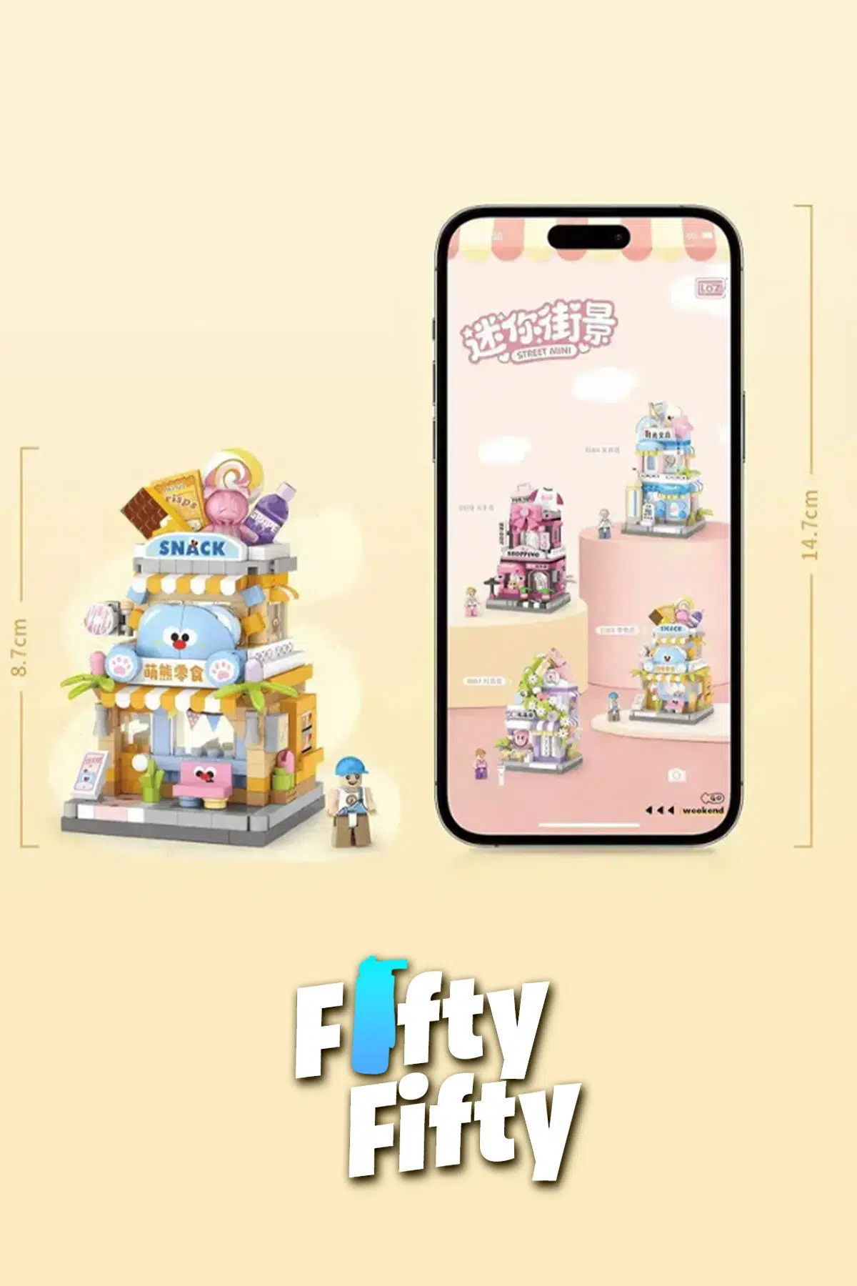 Loz Micro Block Serisi Hediye Dükkanı 420 Parça Dekoratif Oyuncak Yapım Seti Yapı Blok FFLZ-8867