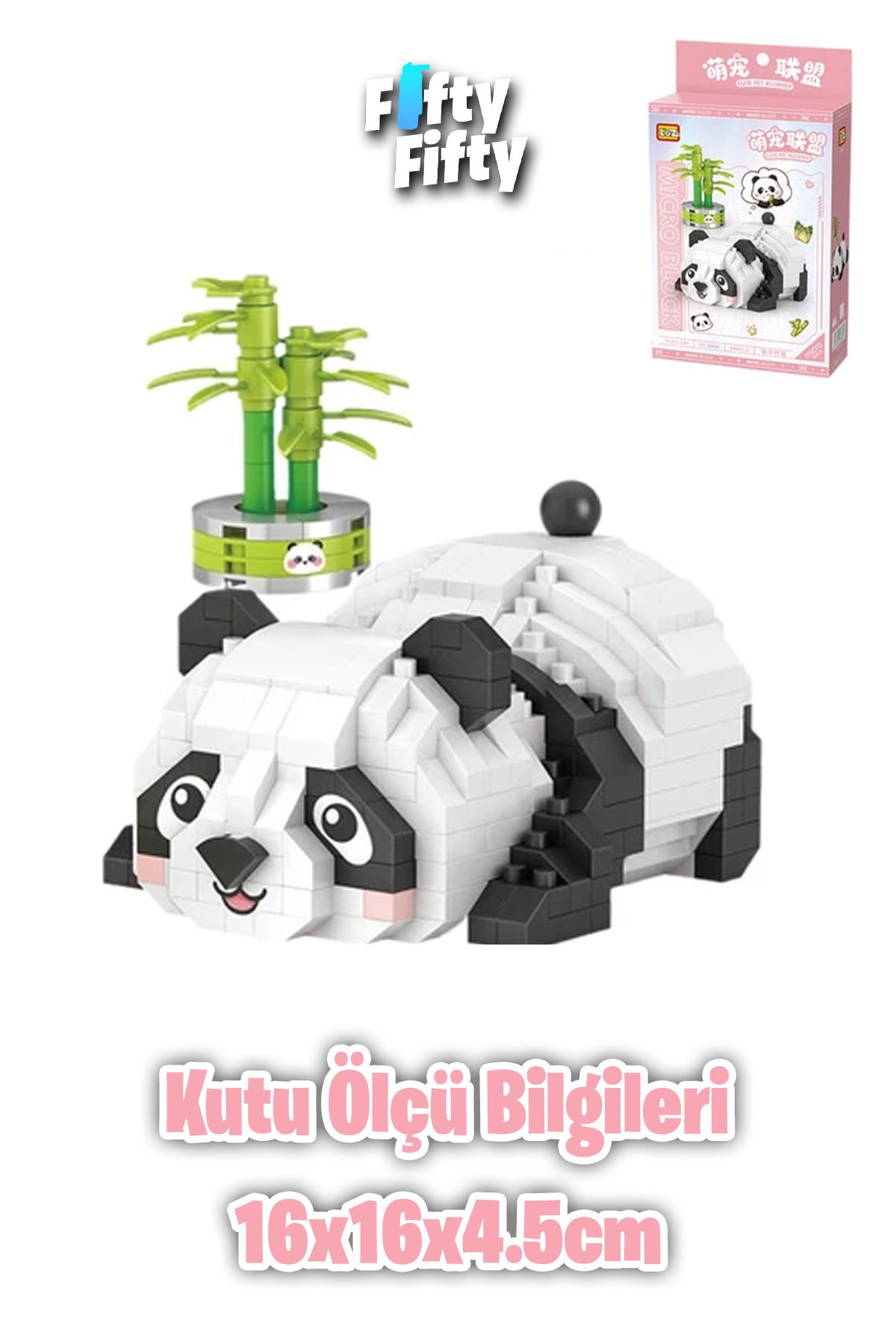Loz Micro Block Serisi Panda 340 Parça Oyuncak Yapım Seti FFLZ-8804