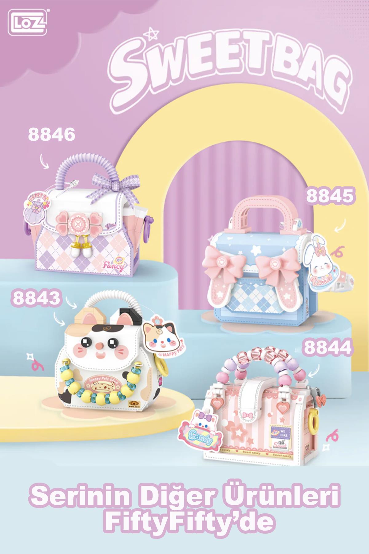 Loz Micro Block Sweet Bag Serisi Boncuklu Çanta 340 Parça Oyuncak Yapım Seti FFLZ-8844