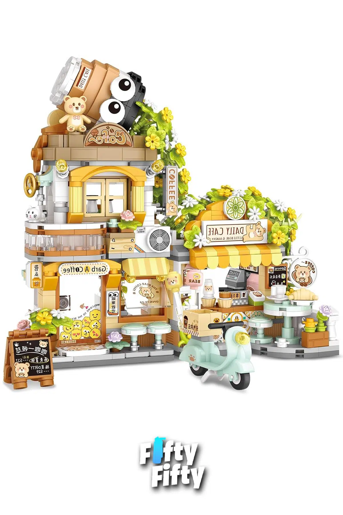 Loz Street Mini Serisi Cafe 1077 Parça Oyuncak Yapım Seti FFLZ-1382