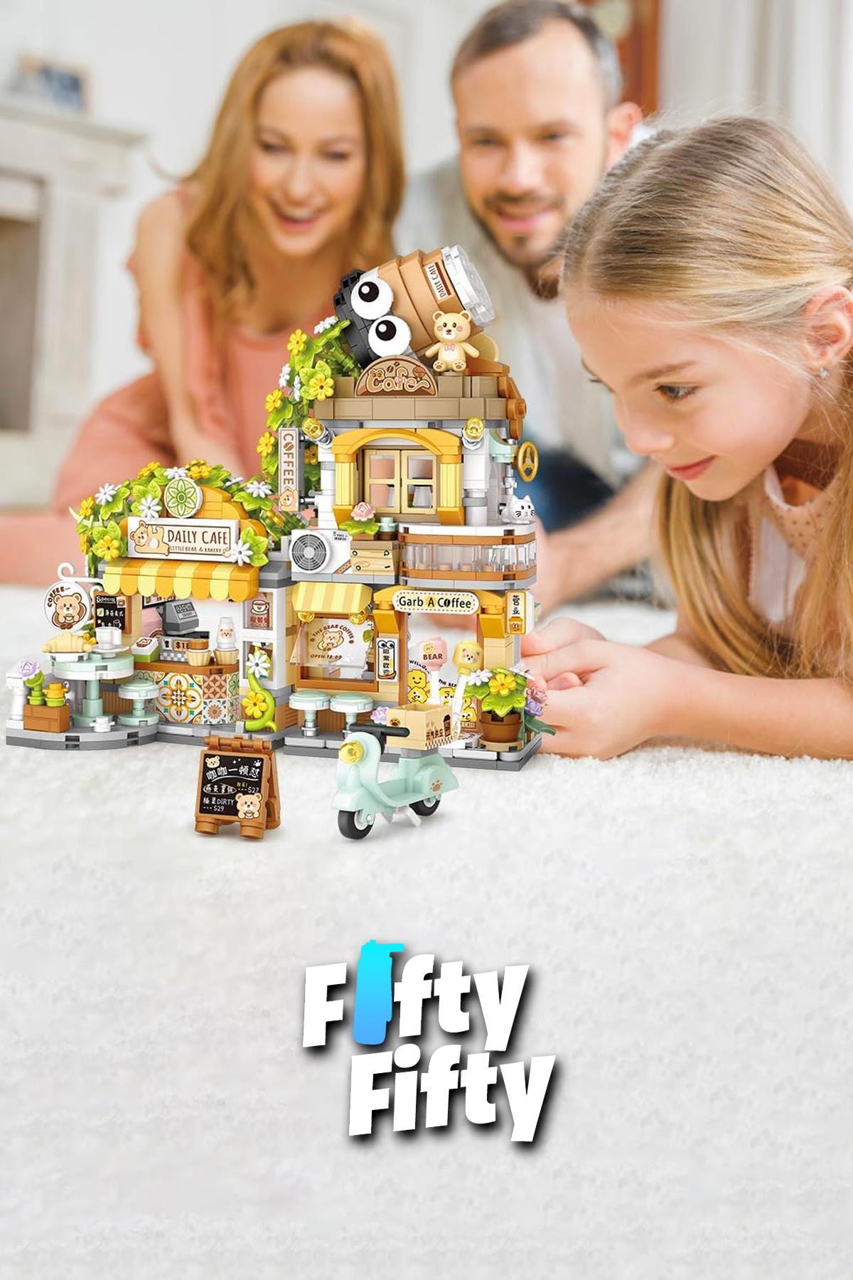 Loz Street Mini Serisi Cafe 1077 Parça Oyuncak Yapım Seti FFLZ-1382
