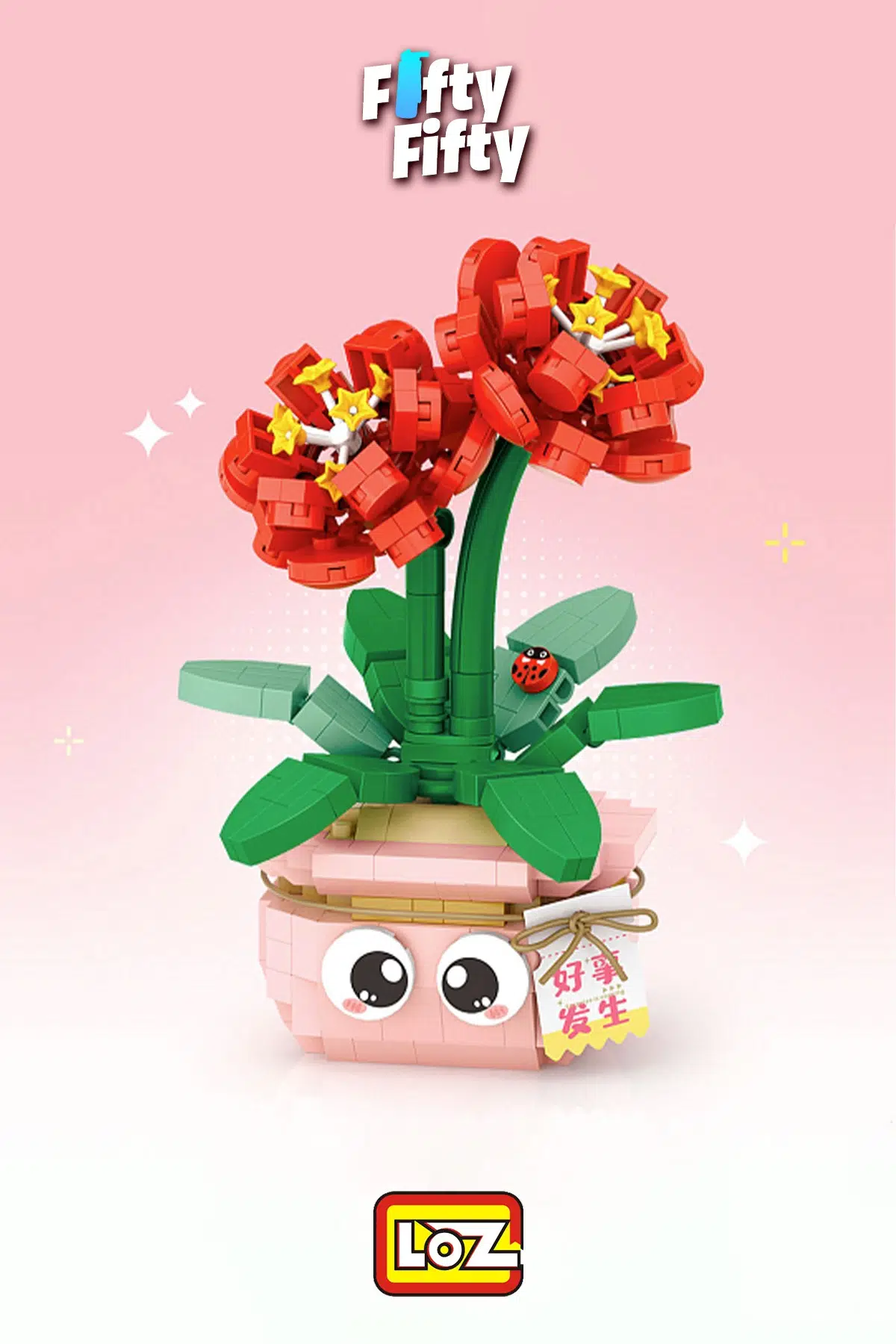 Loz Mikro Blok Serisi Nergis Figürü 430 Parça Oyuncak Yapım Seti FFLZ-8841