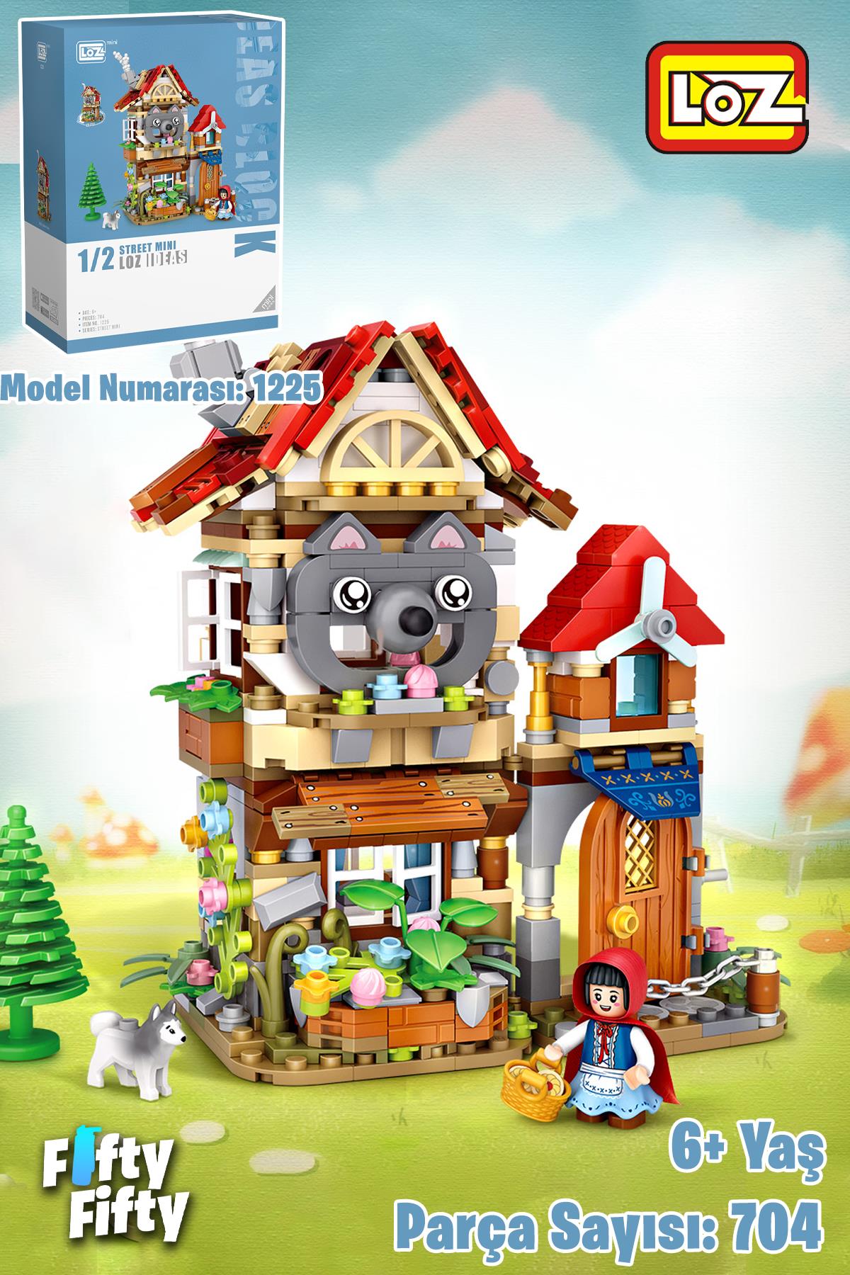 Loz Street Mini Serisi Masal Evi -LZ1225 (704 Parça) Oyuncak Yapım Seti