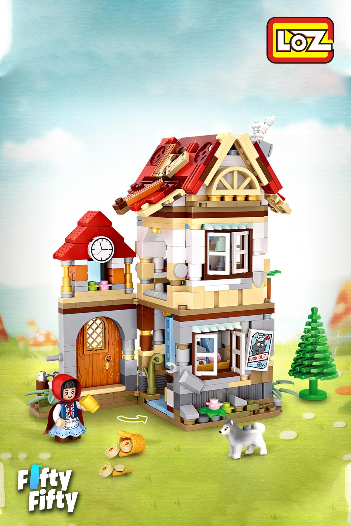 Loz Street Mini Serisi Masal Evi -LZ1225 (704 Parça) Oyuncak Yapım Seti
