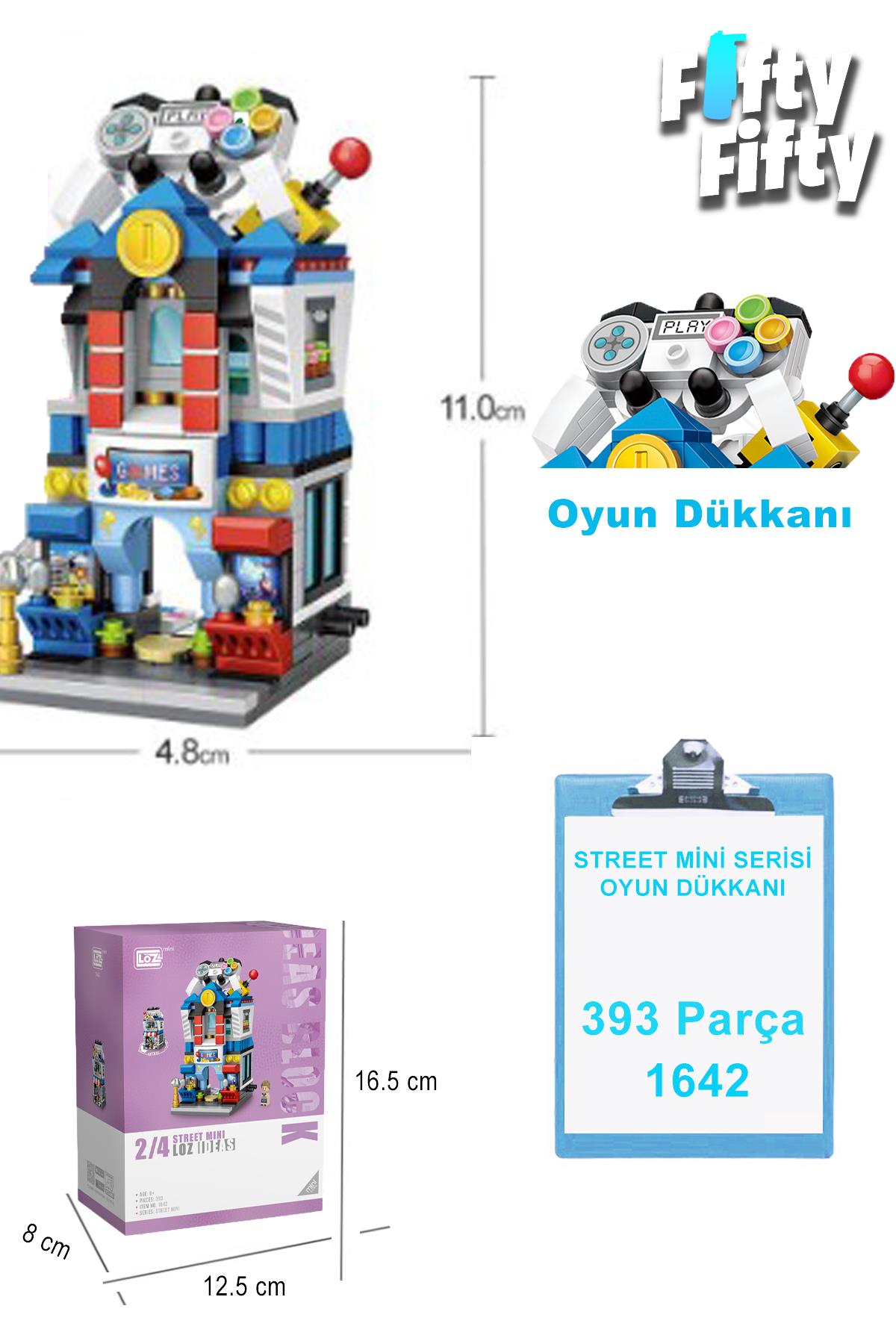Loz Street Mini Serisi Oyun Dükkanı -LZ1642 (393 Parça) Oyuncak Yapım Seti