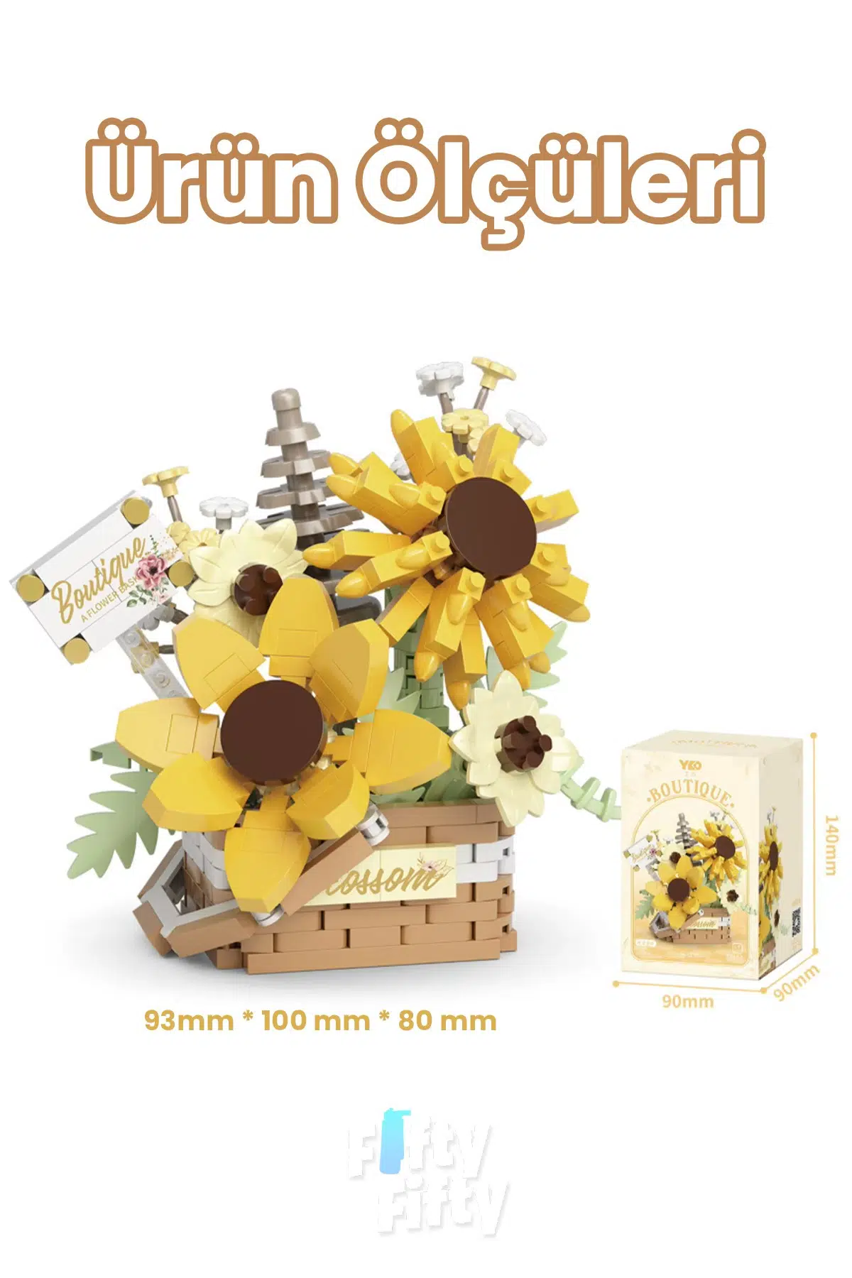 Panlos BOUTIQUE Serisi Mini Çiçek Buketi 498 Parça Oyuncak Yapım Seti -FFP1085