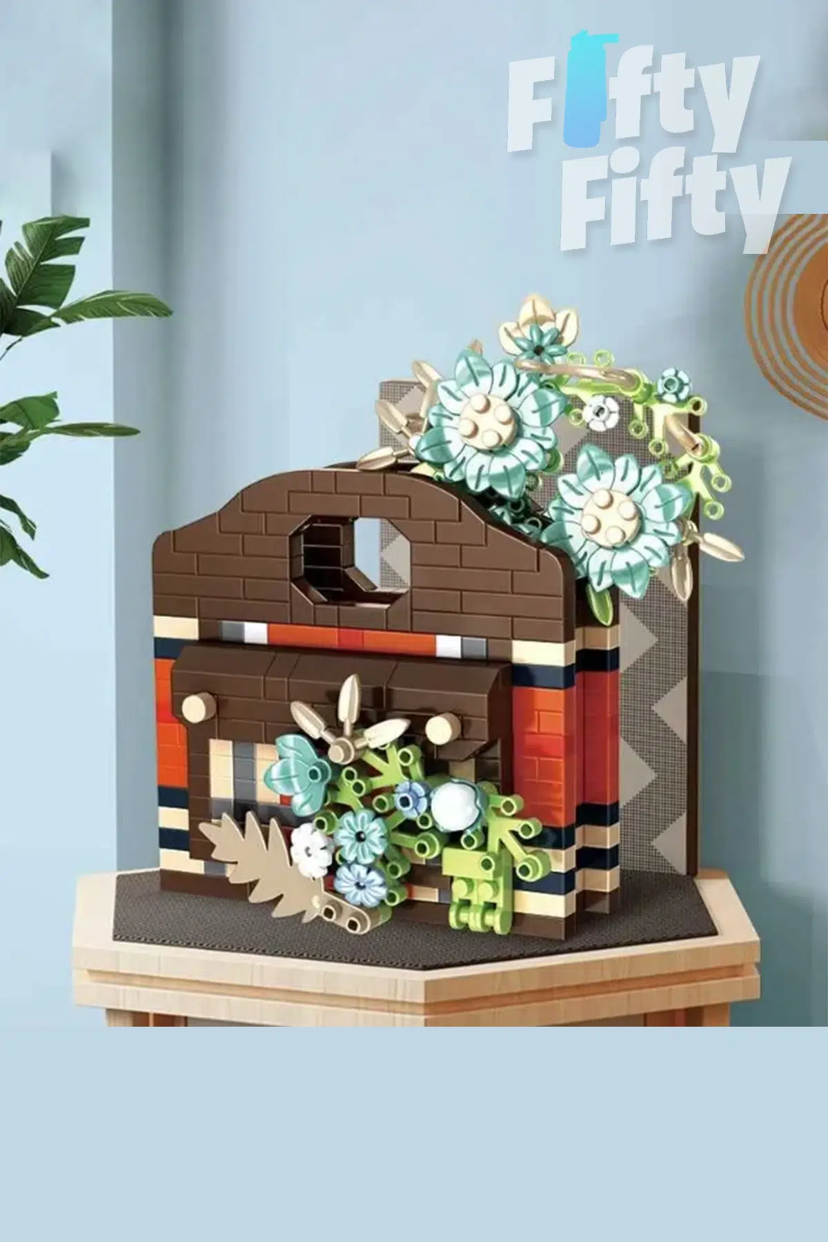 Panlos BOUTIQUE Serisi Kahverengi Çanta Figürü 605 Parça Oyuncak Yapım Seti -FFP1080