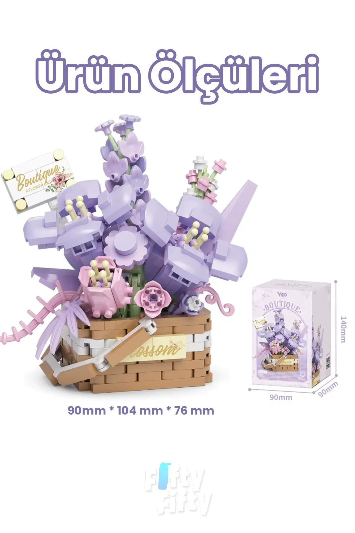 Panlos BOUTIQUE Serisi Mini Çiçek Buketi 515 Parça Oyuncak Yapım Seti -FFP1087