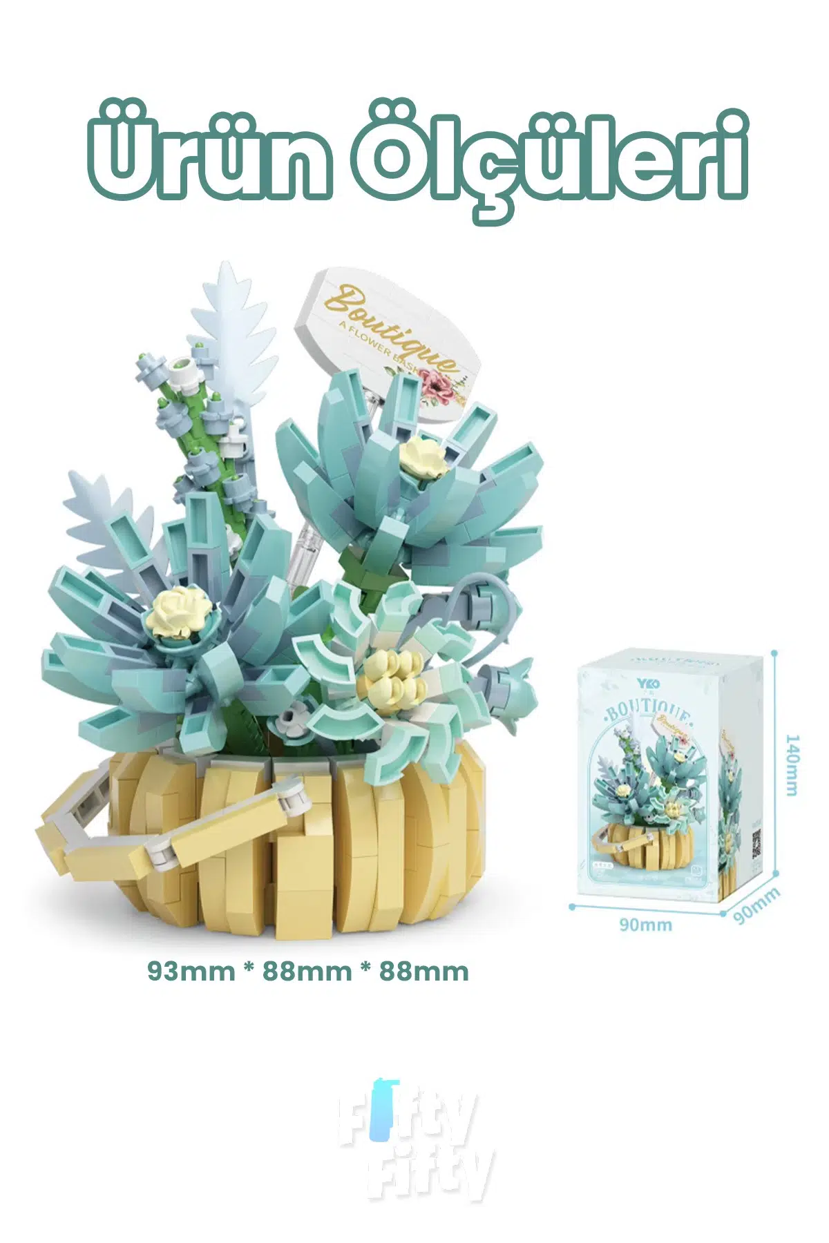 Panlos BOUTIQUE Serisi Mini Çiçek Buketi 562 Parça Oyuncak Yapım Seti -FFP1090