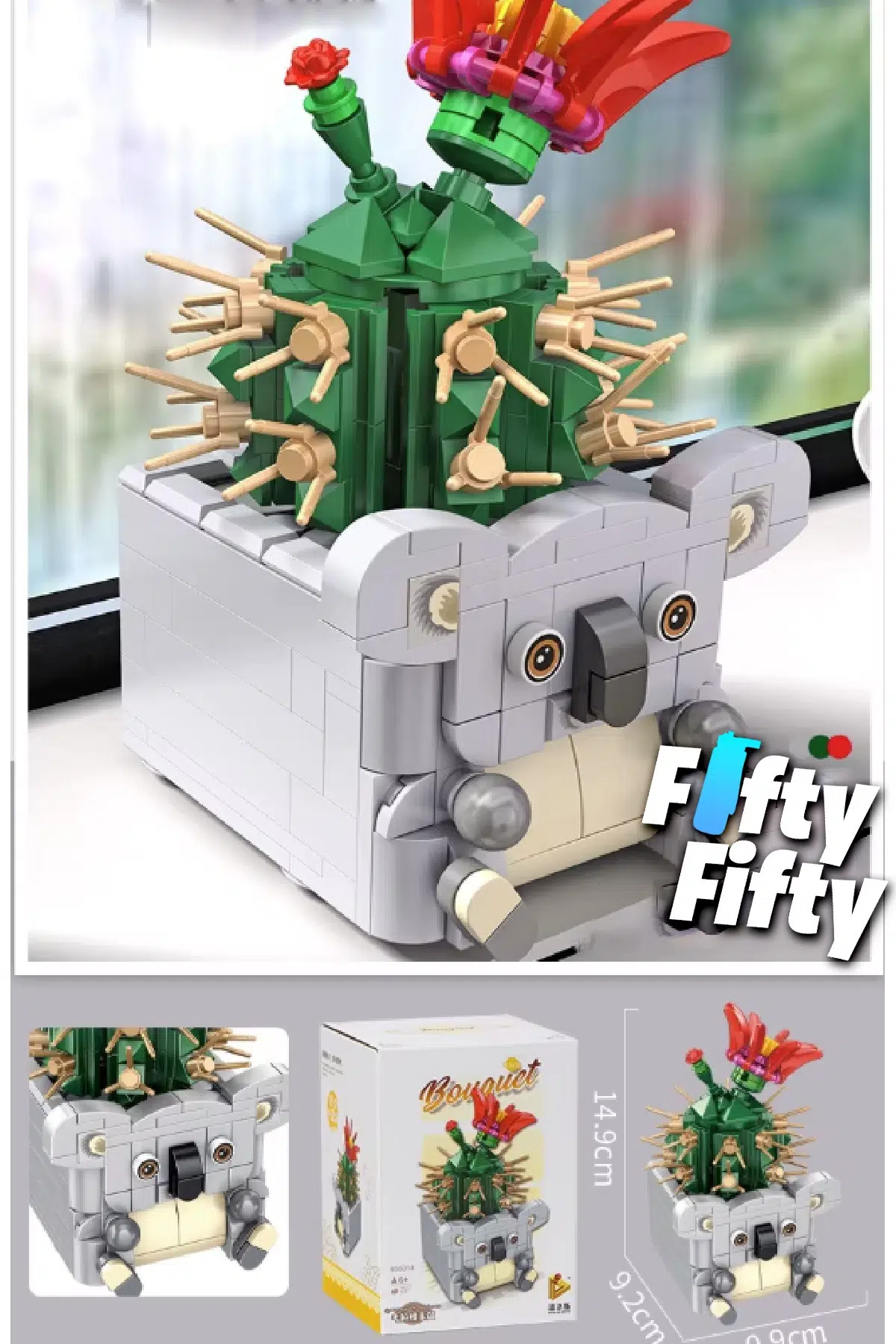 Panlos Mini Potted Plant Serisi Koala Figürü 297 Parça Oyuncak Yapım Seti -FFP655014