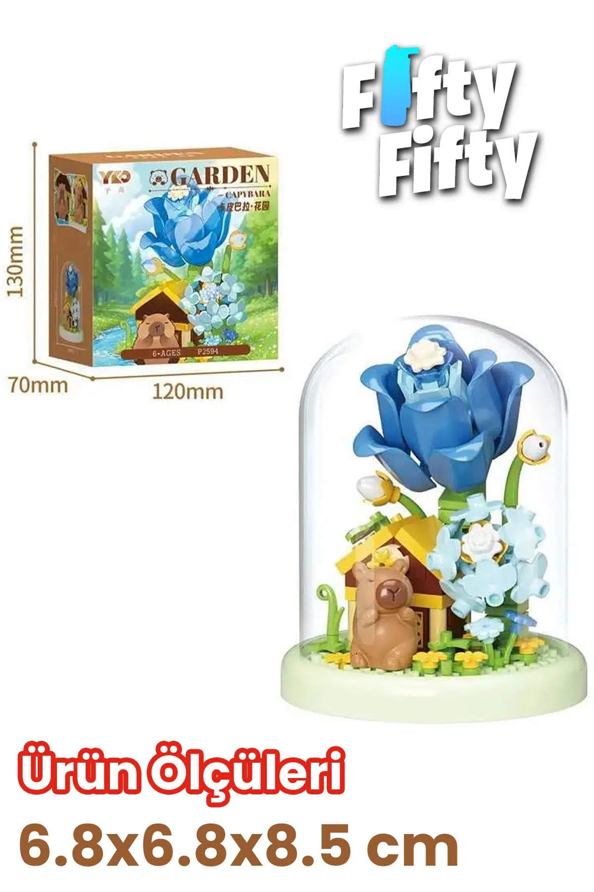 Panlos YKO Serisi Kapibara Figürlü Model 183 Parça Oyuncak Blok Yapım Seti FF-P2594