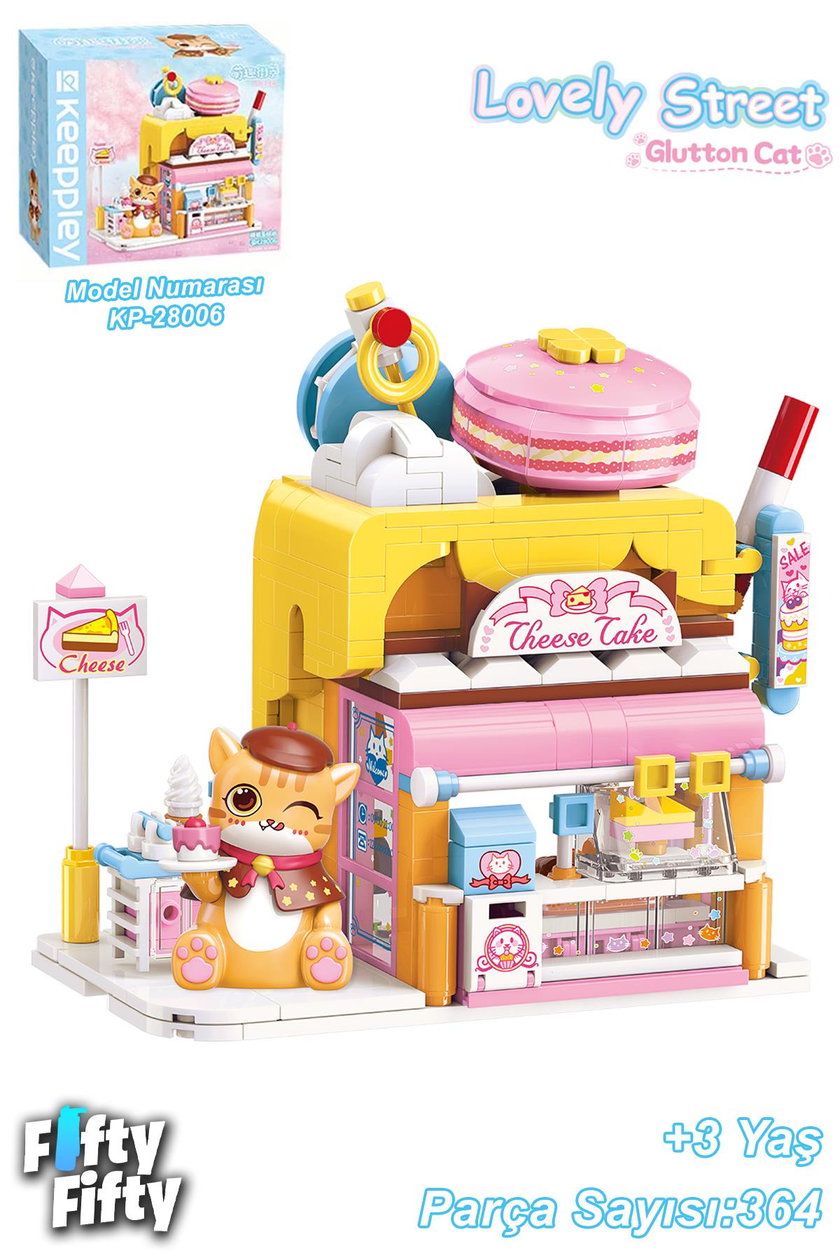 Keeppley Lovely Street/sevimli Sokak Serisi Pasta Dükkanı (364 Parça) Oyuncak Yapım Seti FFK-28006