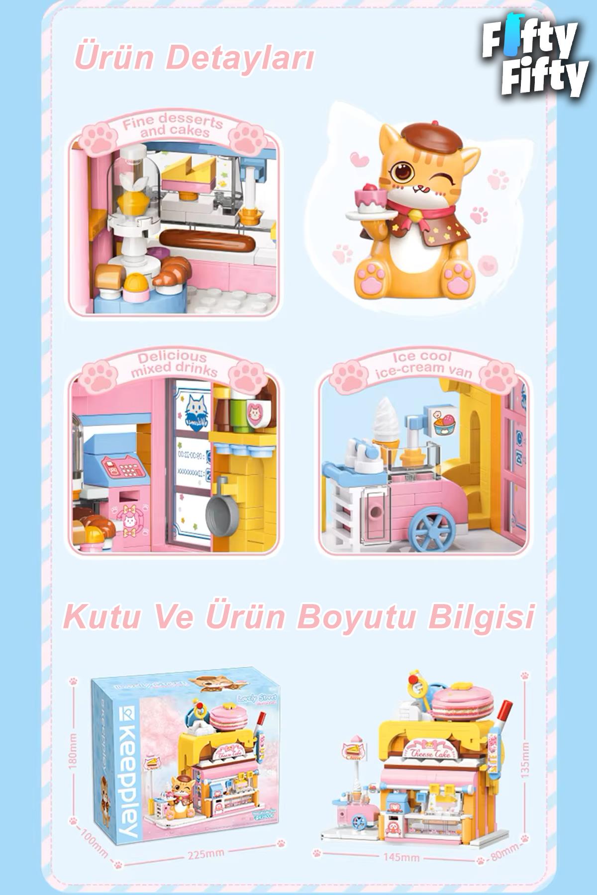 Keeppley Lovely Street/sevimli Sokak Serisi Pasta Dükkanı (364 Parça) Oyuncak Yapım Seti FFK-28006