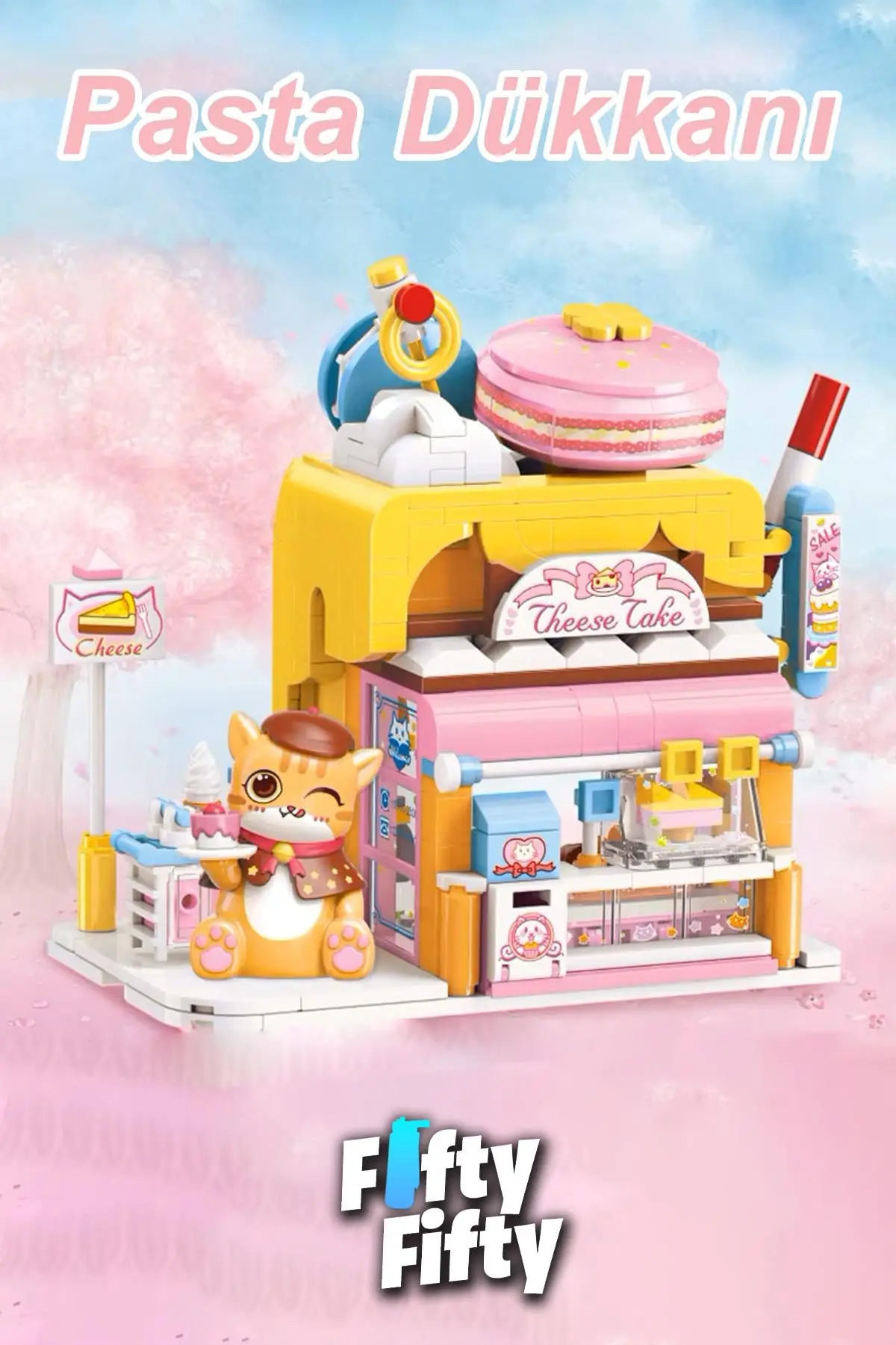 Keeppley Lovely Street/sevimli Sokak Serisi Pasta Dükkanı (364 Parça) Oyuncak Yapım Seti FFK-28006
