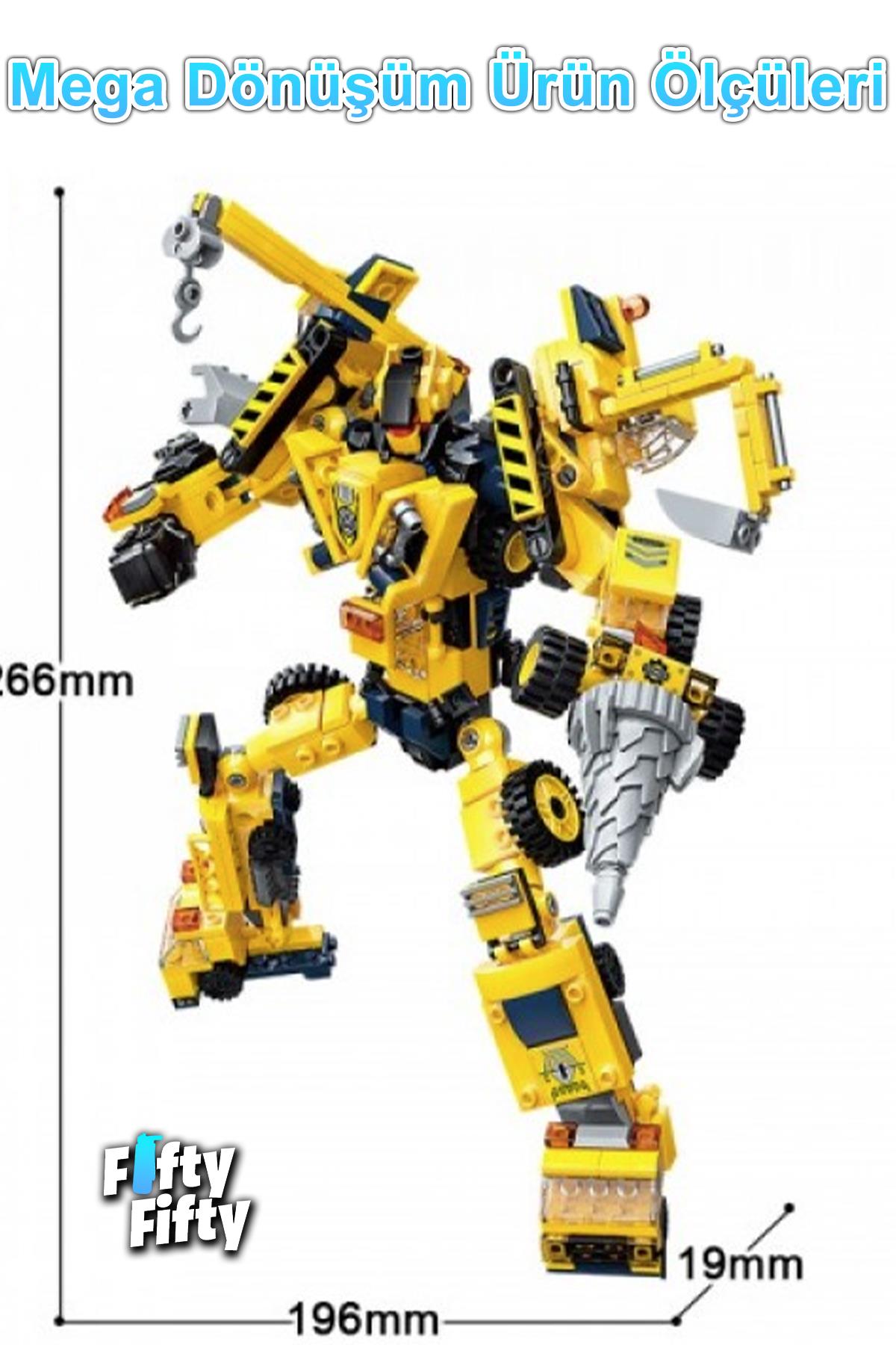 Qman Keeppley 6 In 1 Engineering Mecha -6 Farklı Araç Içerir- Oyuncak Yapım SETI1417