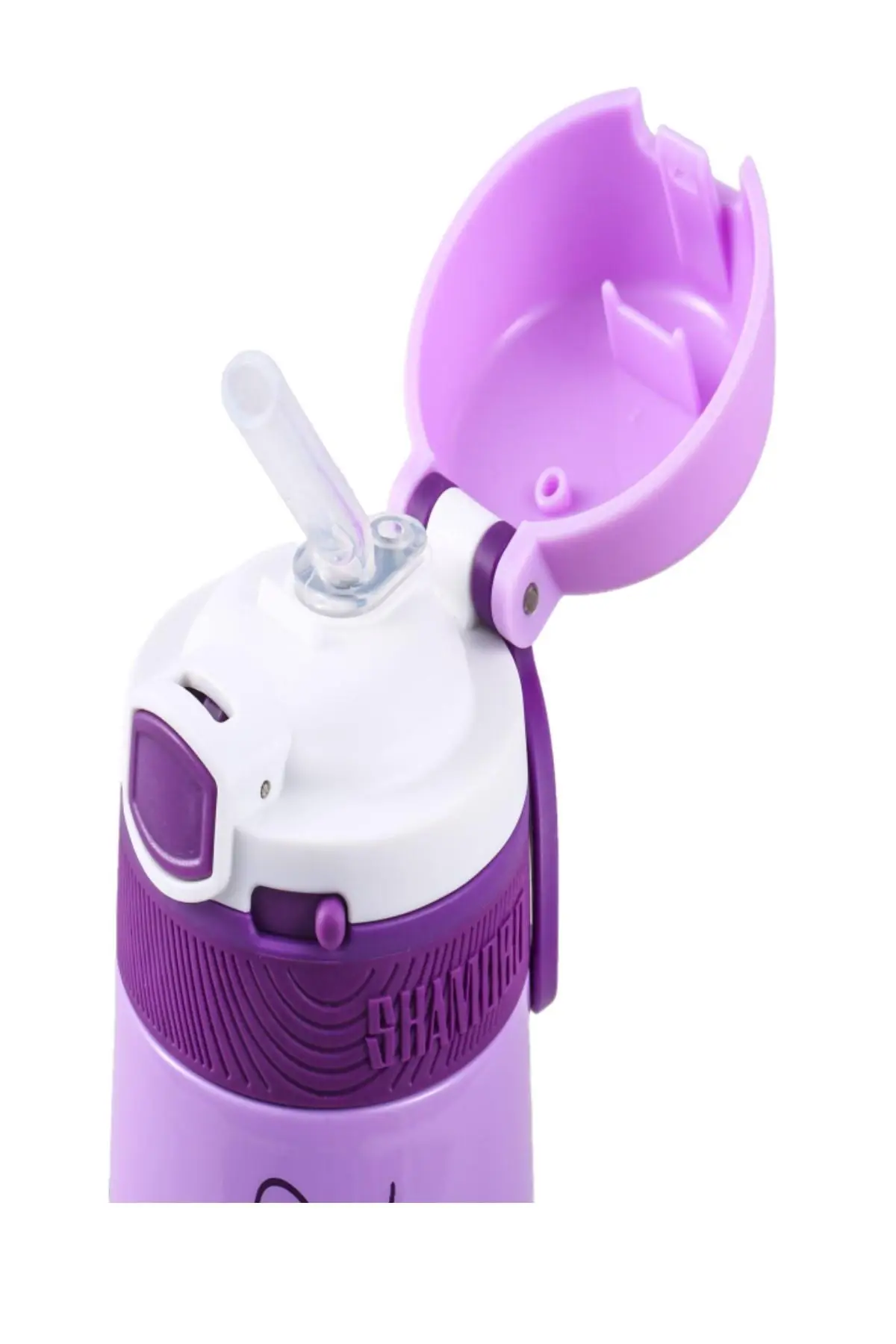 Shamobo 2Lİ SET Pipetli Çelik Termos 350ml -6 Saat Isı Yalıtımı-