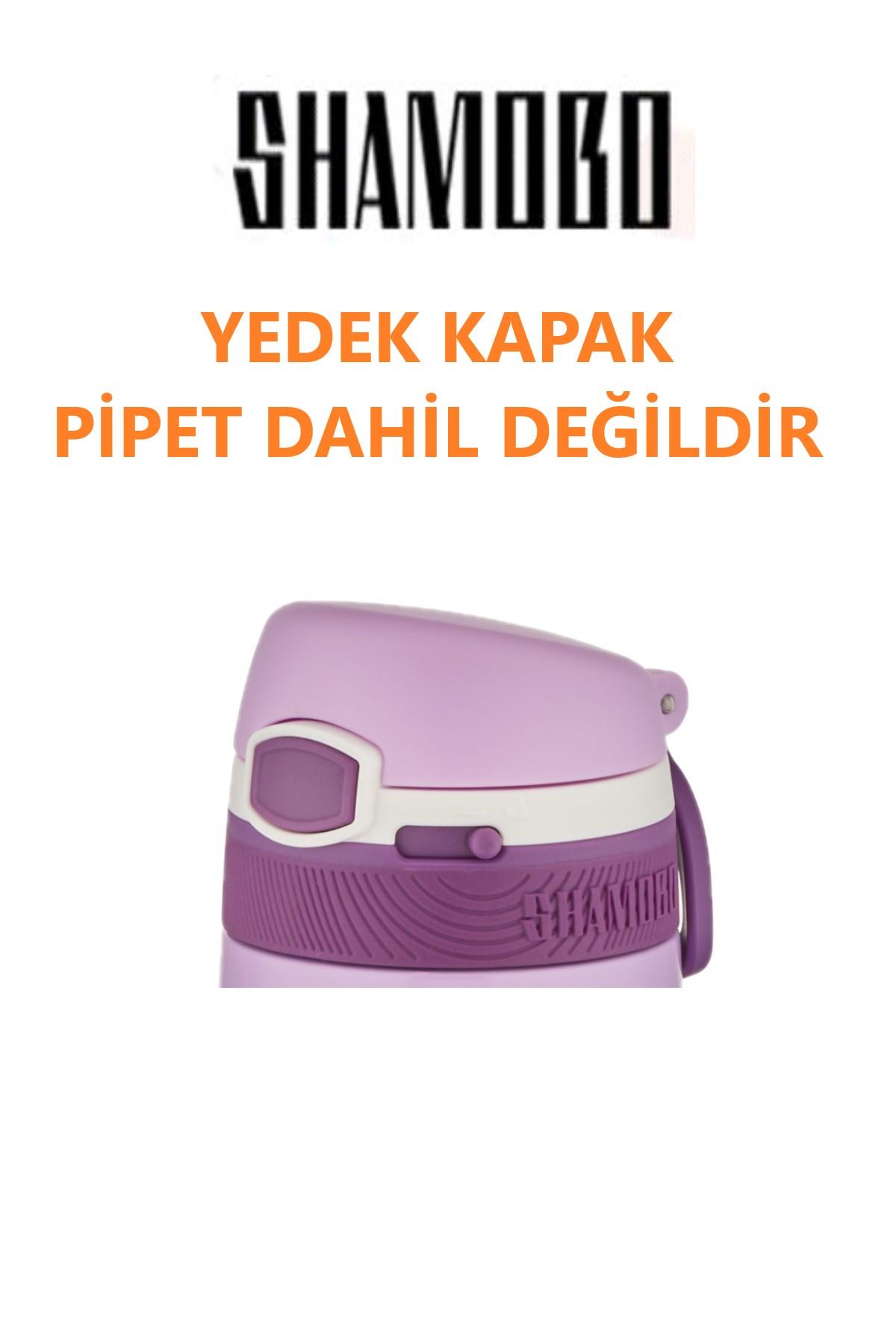 Shamobo YEDEK KAPAK --PİPET DAHİL DEĞİLDİR---350 ML ÇELİK TERMOS YEDEK KAPAĞI