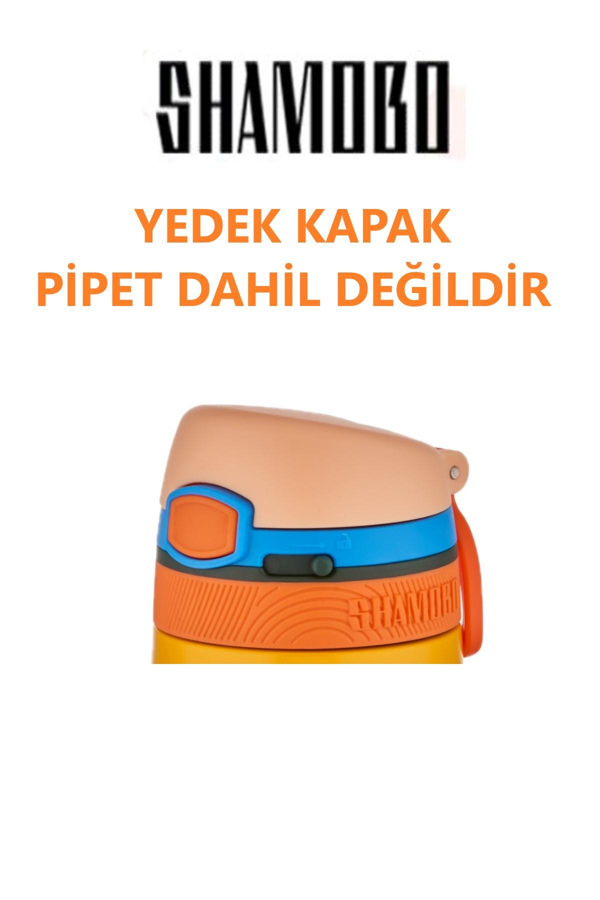 Shamobo YEDEK KAPAK --PİPET DAHİL DEĞİLDİR---350 ML ÇELİK TERMOS YEDEK KAPAĞI