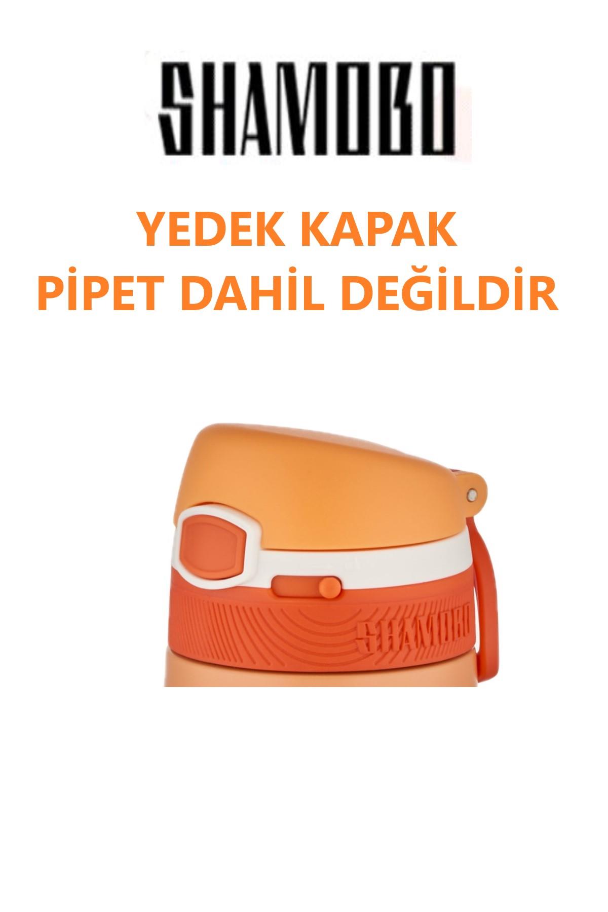 Shamobo YEDEK KAPAK --PİPET DAHİL DEĞİLDİR---350 ML ÇELİK TERMOS YEDEK KAPAĞI
