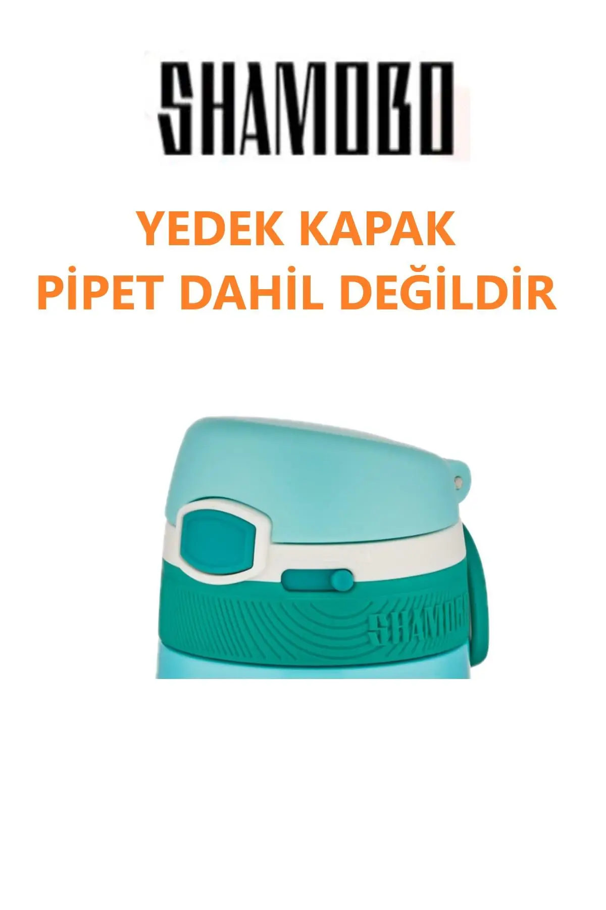 Shamobo YEDEK KAPAK --PİPET DAHİL DEĞİLDİR---350 ML ÇELİK TERMOS YEDEK KAPAĞI