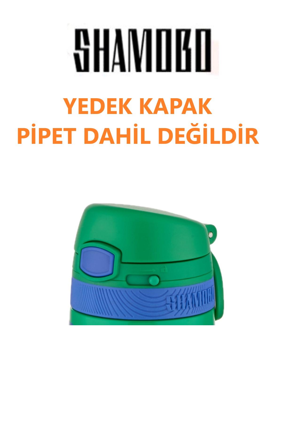 Shamobo YEDEK KAPAK --PİPET DAHİL DEĞİLDİR---350 ML ÇELİK TERMOS YEDEK KAPAĞI