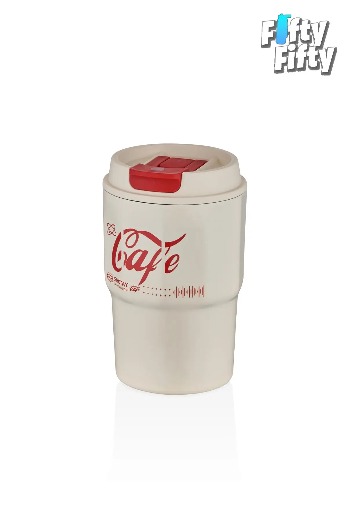 SHOTAY Çelik 450 ML Kahve Bardağı / Mug 6 Saat Sıcak/Soğuk Taşıma Askılı - BEYAZ