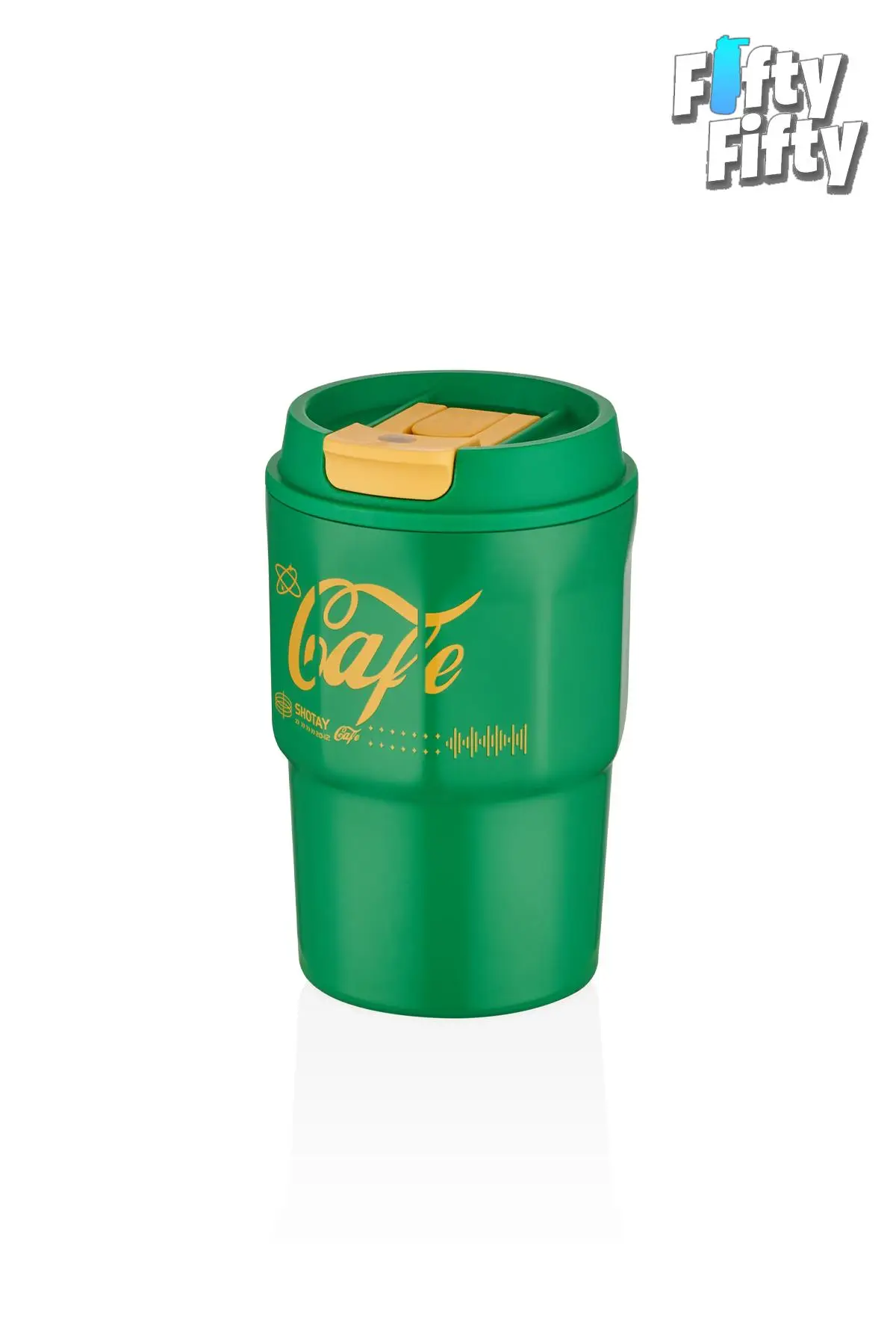 SHOTAY Çelik 450 ML Kahve Bardağı / Mug 6 Saat Sıcak/Soğuk Taşıma Askılı - YEŞİL