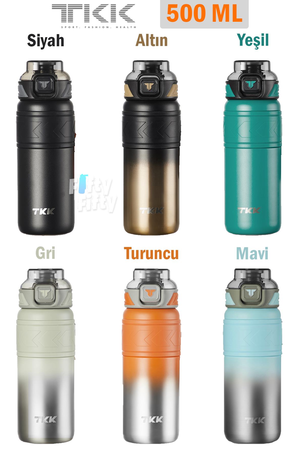 TKK 500 ML Çelik Termos Çift Kullanım Pipetli/Rahat İçim -12/24 Sıcak-Soğuk- Yalıtım -2022500ML