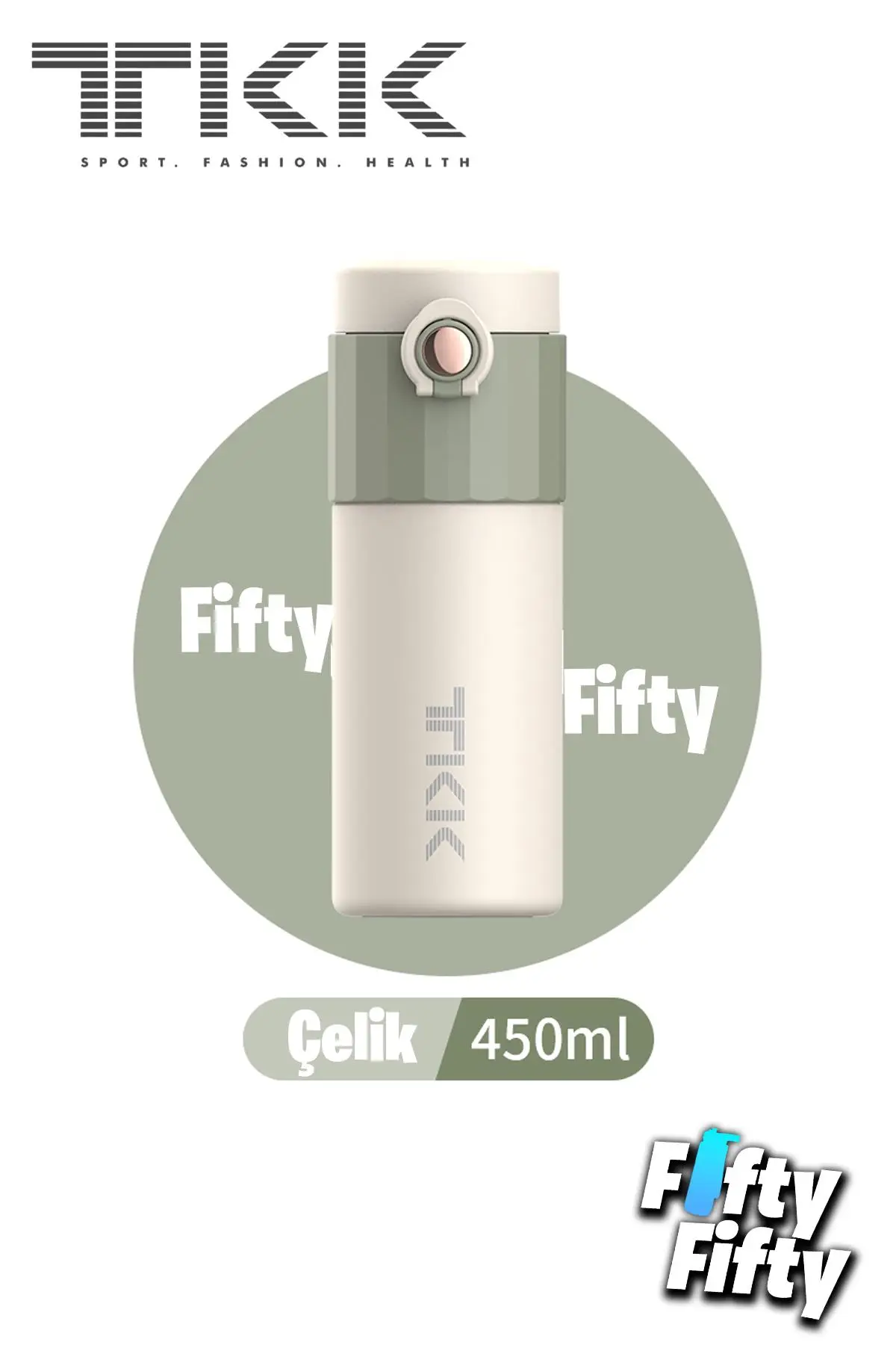 TKK 450 ML Çelik Mug Kahve Bardağı 6 Saate kadar Yalıtım 2007-450