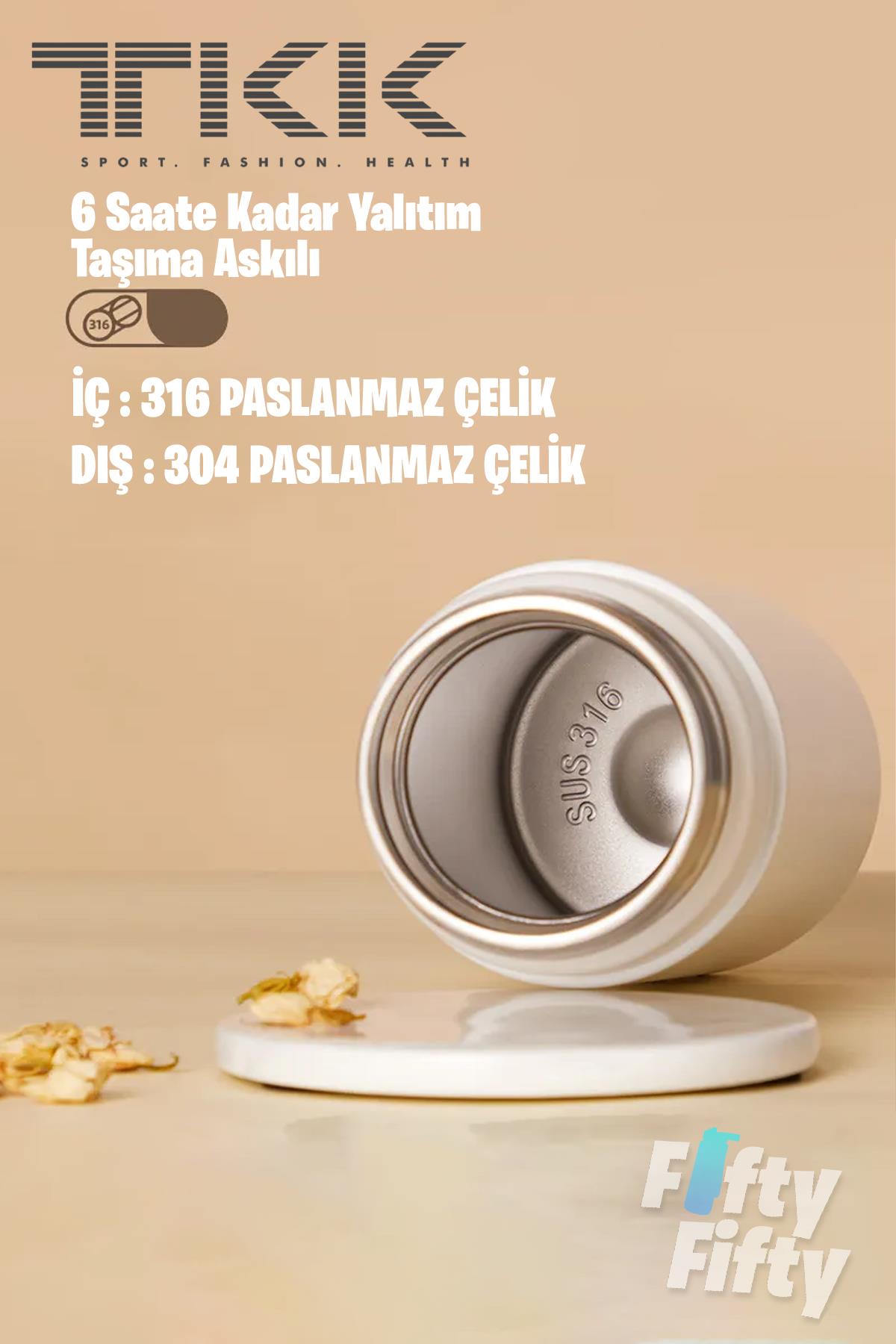TKK 450 ML Çelik Mug Kahve Bardağı 6 Saate kadar Yalıtım 2007-450