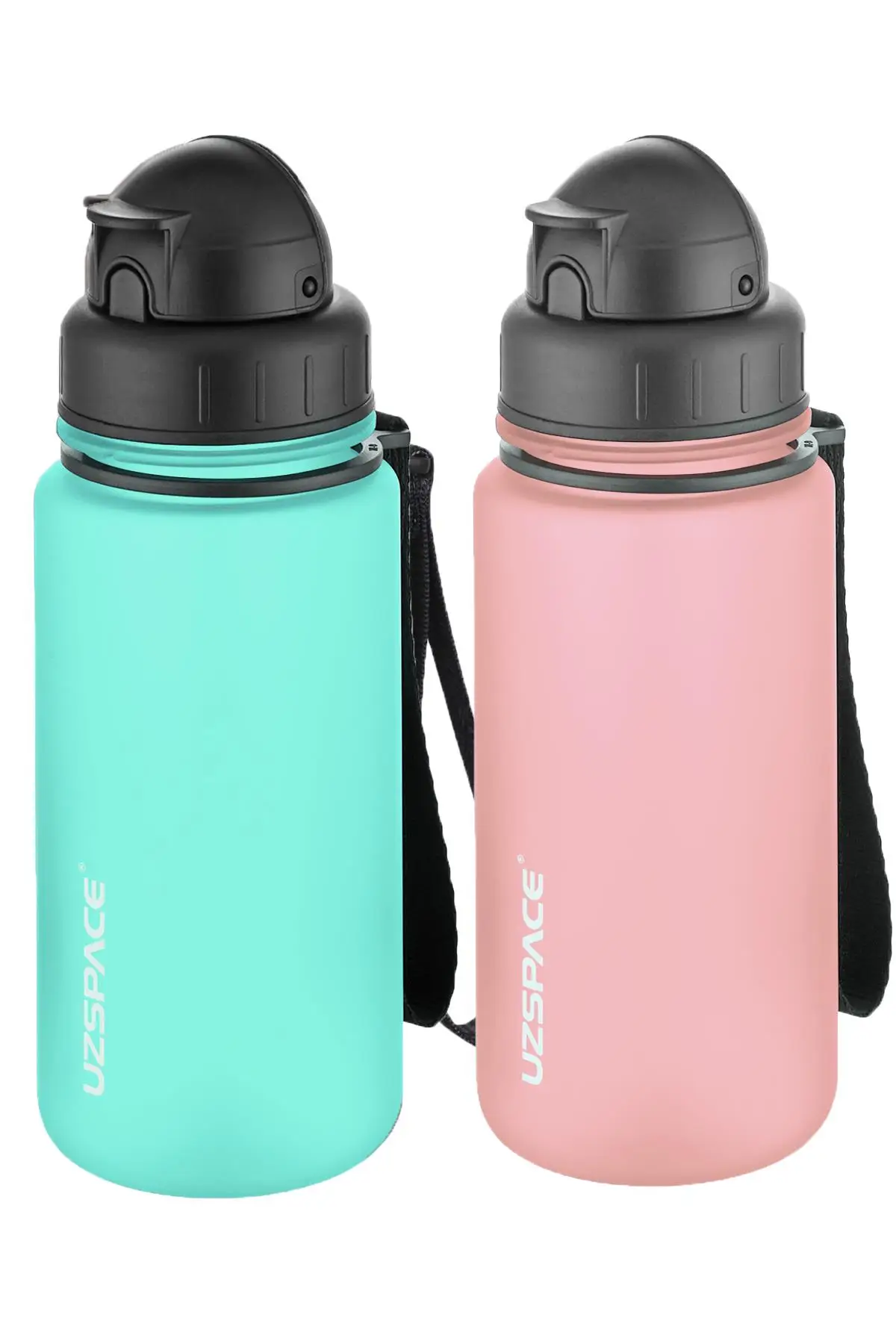 Uzspace 2'li Pipetli Tritan Matara Seti 400 ml FiftyFifty - Pudra-BuzMavisi