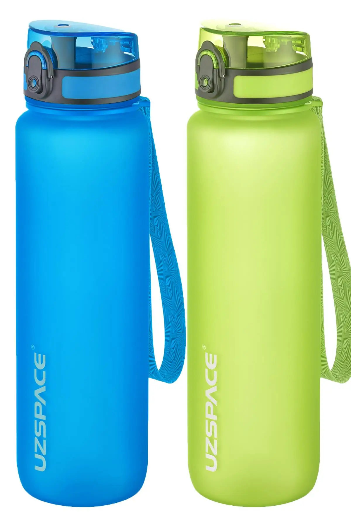 Uzspace 2`li Tritan Matara Seti 1000 ml Büyük Boy 14 Farklı Renk Seçeneği FiftyFifty