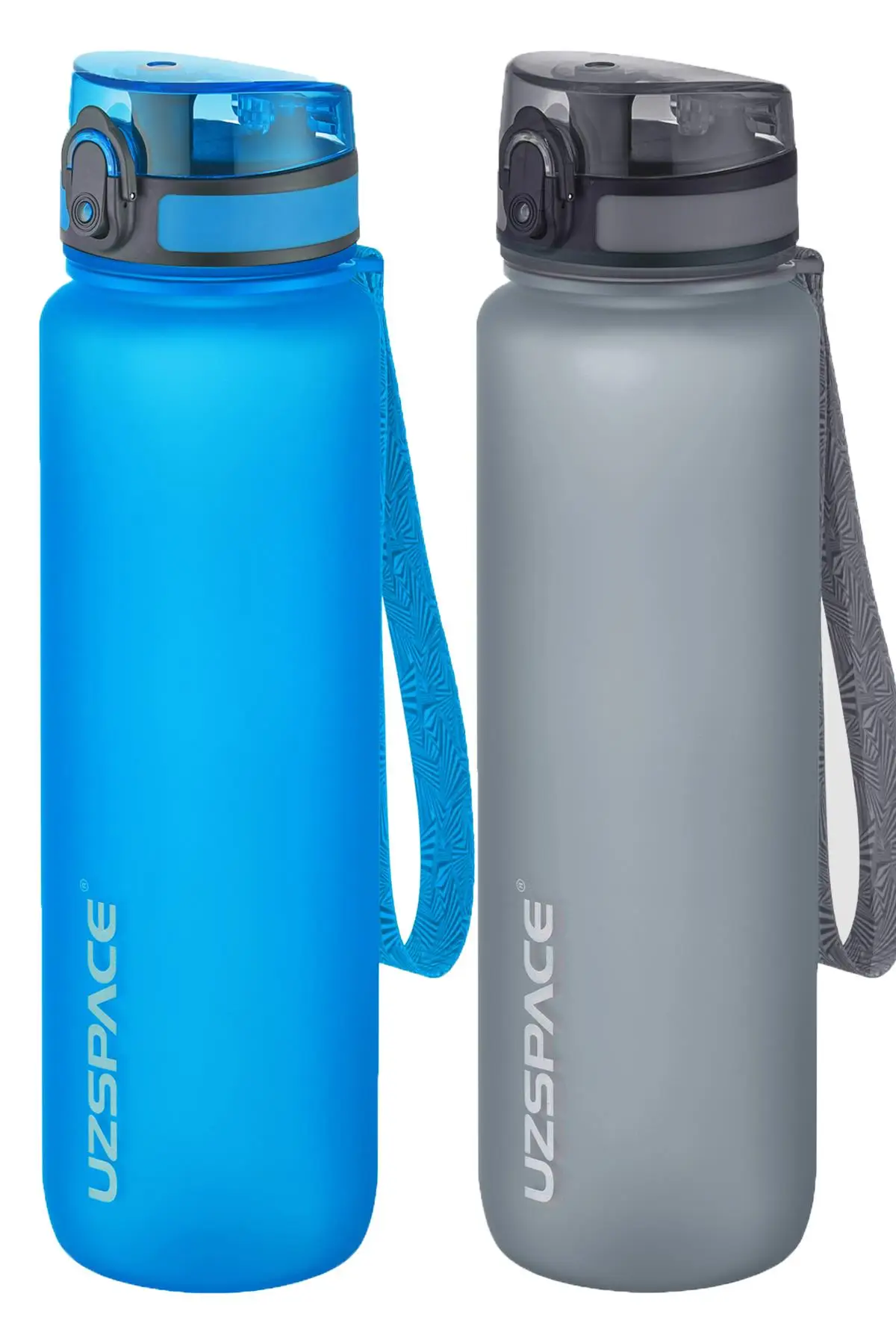 Uzspace 2`li Tritan Matara Seti 1000 ml Büyük Boy 14 Farklı Renk Seçeneği FiftyFifty