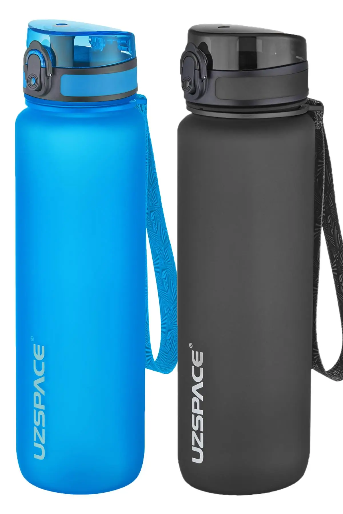 Uzspace 2`li Tritan Matara Seti 1000 ml Büyük Boy 14 Farklı Renk Seçeneği FiftyFifty
