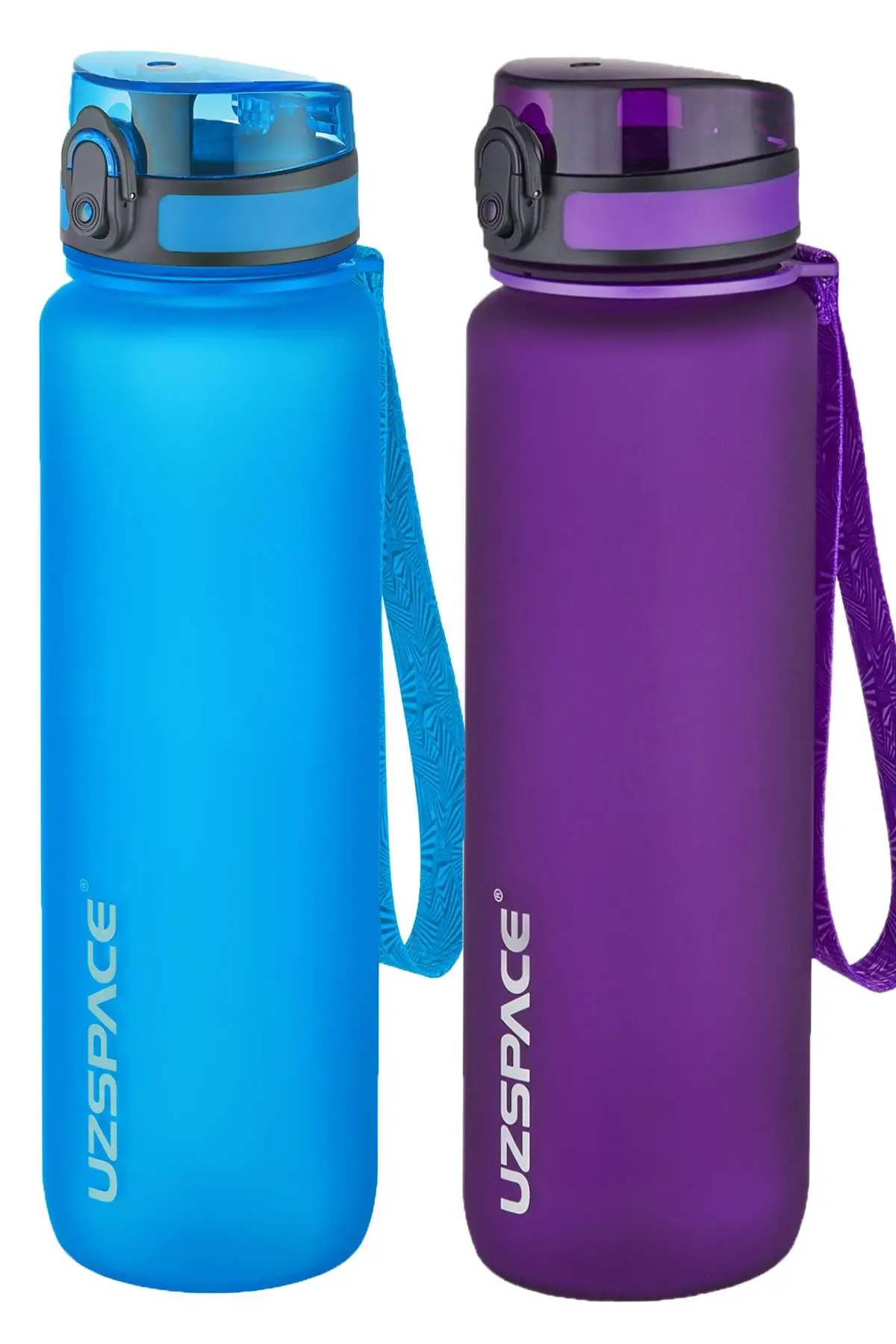 Uzspace 2`li Tritan Matara Seti 1000 ml Büyük Boy 14 Farklı Renk Seçeneği FiftyFifty