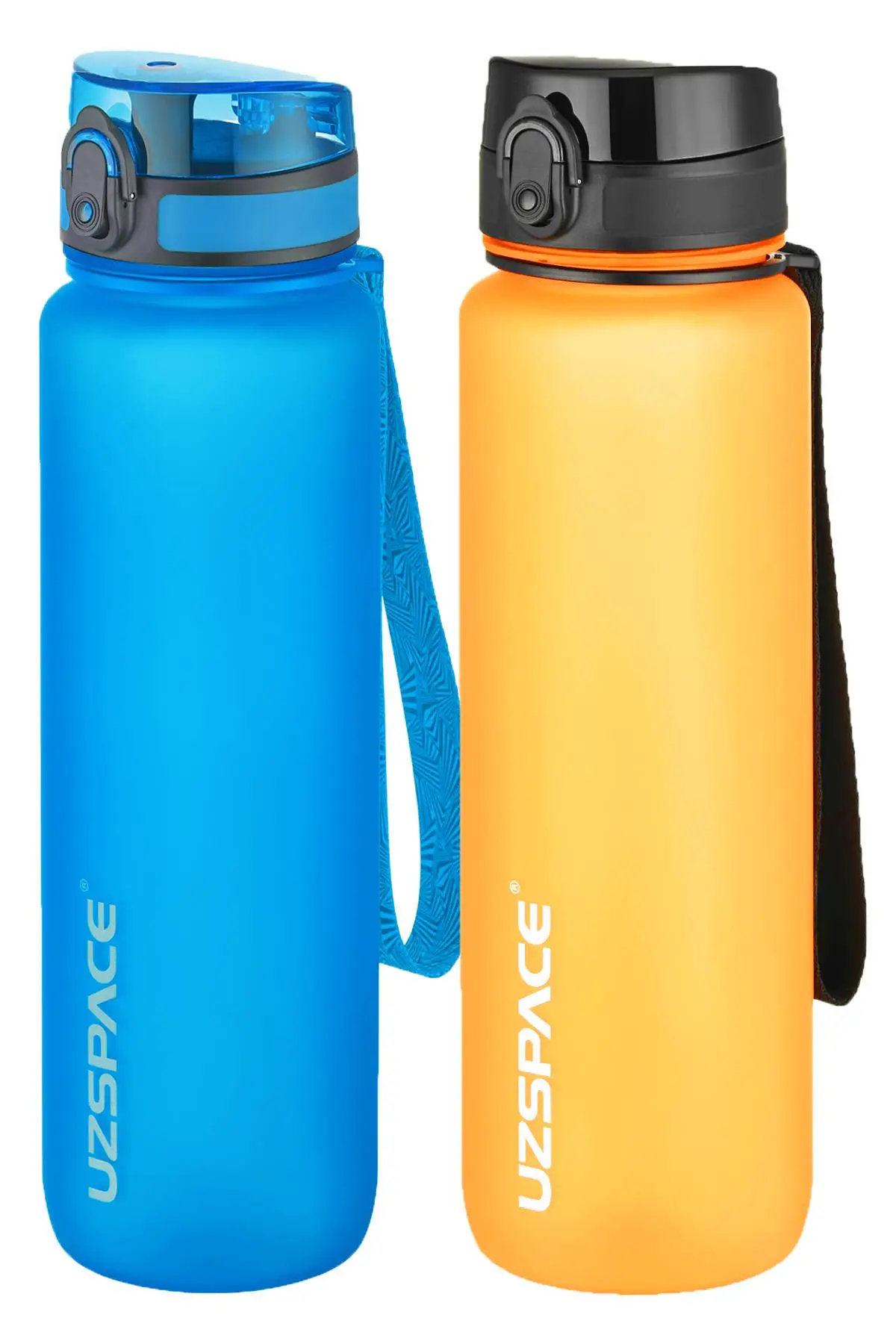 Uzspace 2`li Tritan Matara Seti 1000 ml Büyük Boy 14 Farklı Renk Seçeneği FiftyFifty