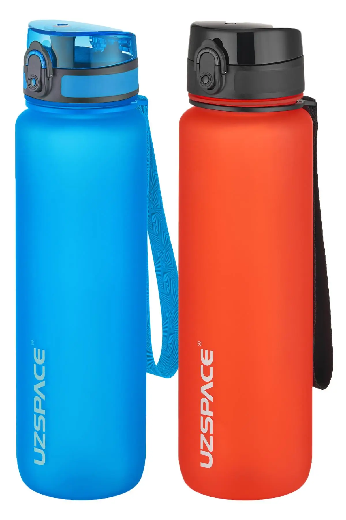 Uzspace 2`li Tritan Matara Seti 1000 ml Büyük Boy 14 Farklı Renk Seçeneği FiftyFifty