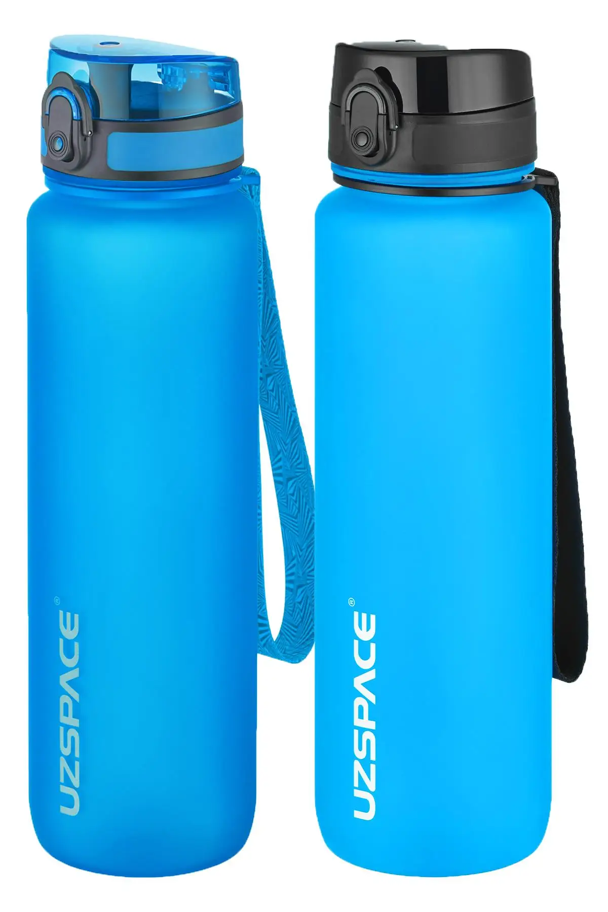 Uzspace 2`li Tritan Matara Seti 1000 ml Büyük Boy 14 Farklı Renk Seçeneği FiftyFifty