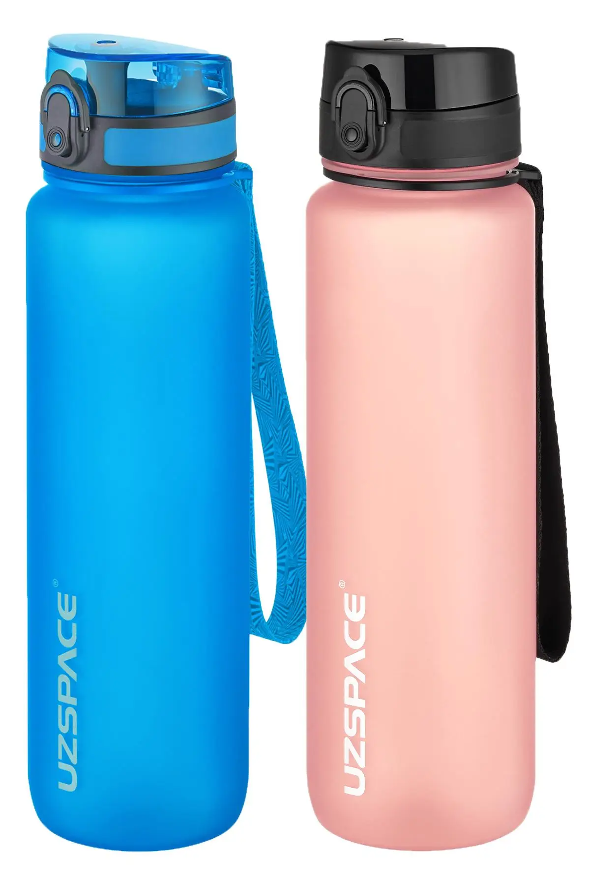 Uzspace 2`li Tritan Matara Seti 1000 ml Büyük Boy 14 Farklı Renk Seçeneği FiftyFifty