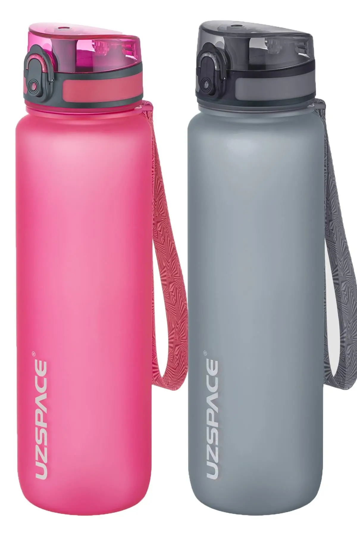 Uzspace 2`li Tritan Matara Seti 1000 ml Büyük Boy 14 Farklı Renk Seçeneği FiftyFifty