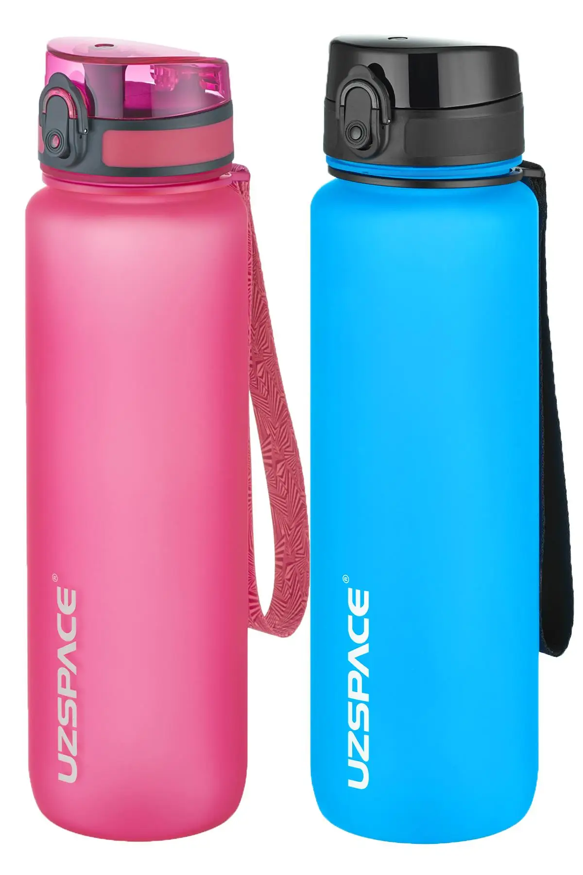 Uzspace 2`li Tritan Matara Seti 1000 ml Büyük Boy 14 Farklı Renk Seçeneği FiftyFifty