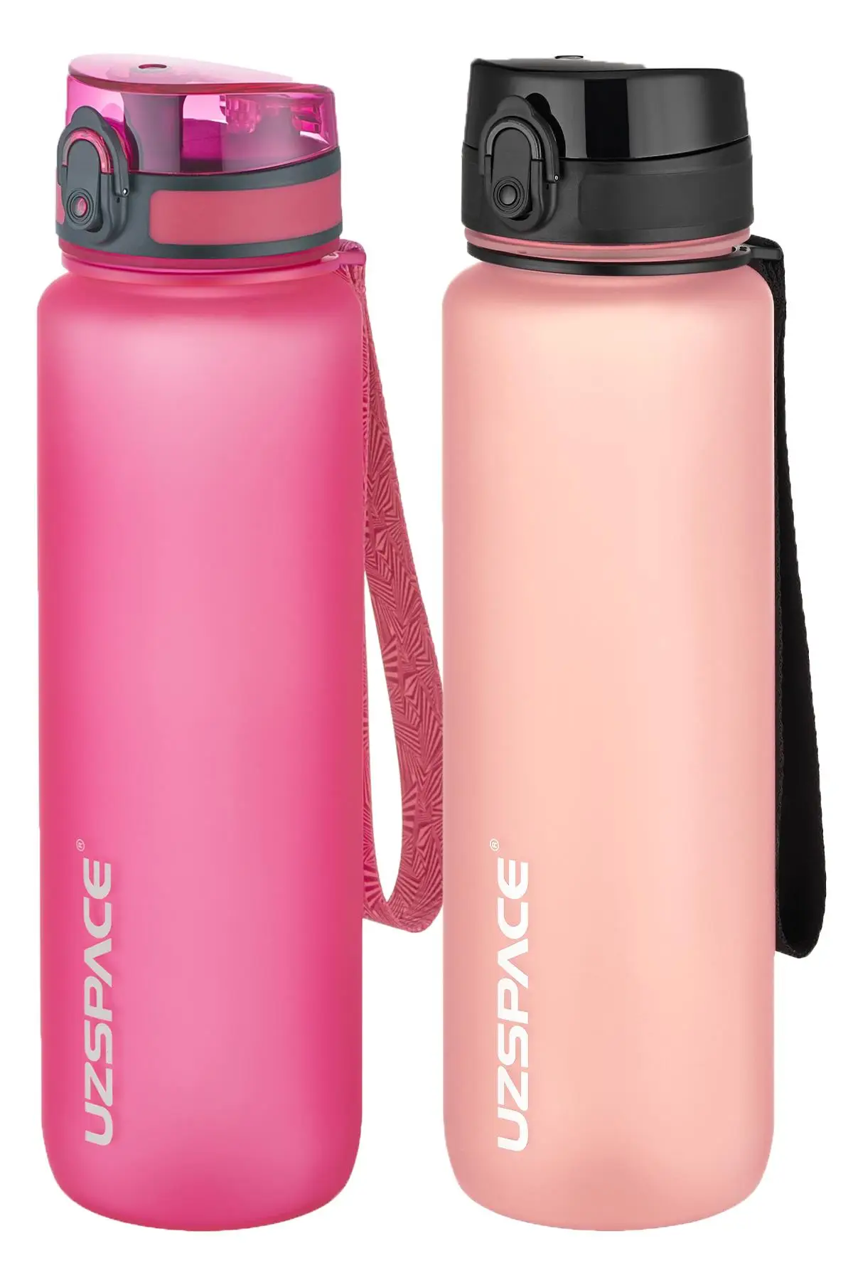 Uzspace 2`li Tritan Matara Seti 1000 ml Büyük Boy 14 Farklı Renk Seçeneği FiftyFifty