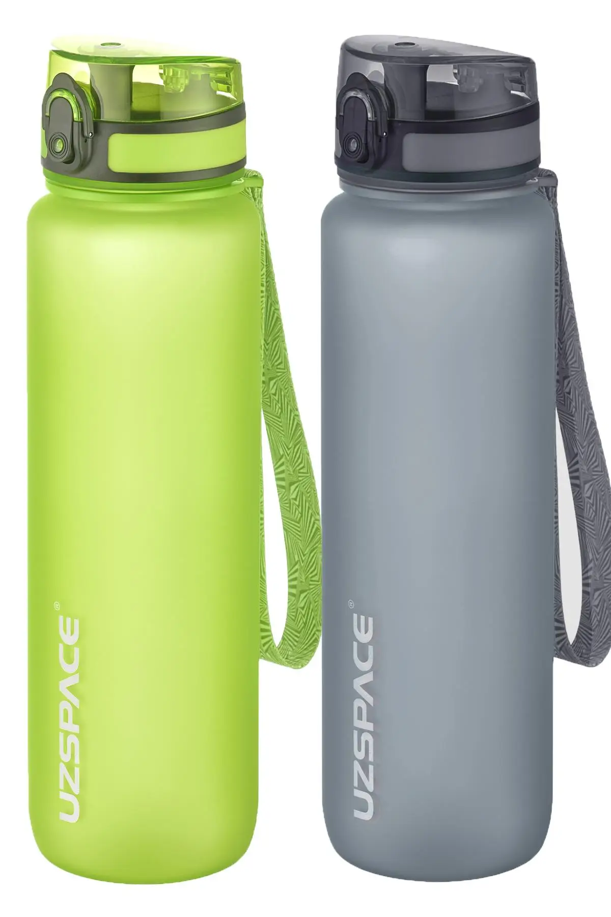 Uzspace 2`li Tritan Matara Seti 1000 ml Büyük Boy 14 Farklı Renk Seçeneği FiftyFifty