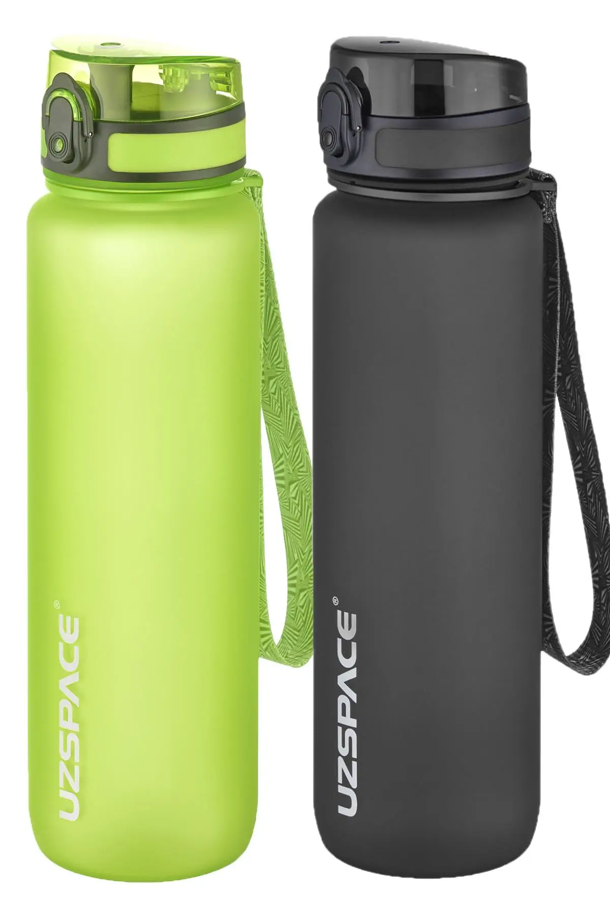 Uzspace 2`li Tritan Matara Seti 1000 ml Büyük Boy 14 Farklı Renk Seçeneği FiftyFifty