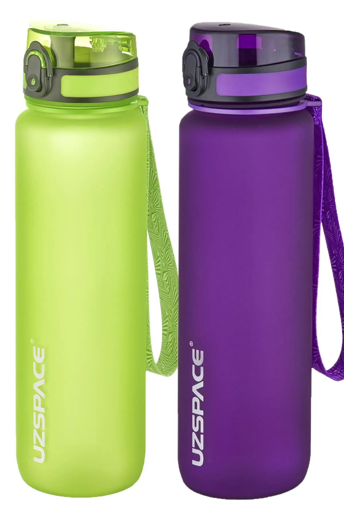Uzspace 2`li Tritan Matara Seti 1000 ml Büyük Boy 14 Farklı Renk Seçeneği FiftyFifty