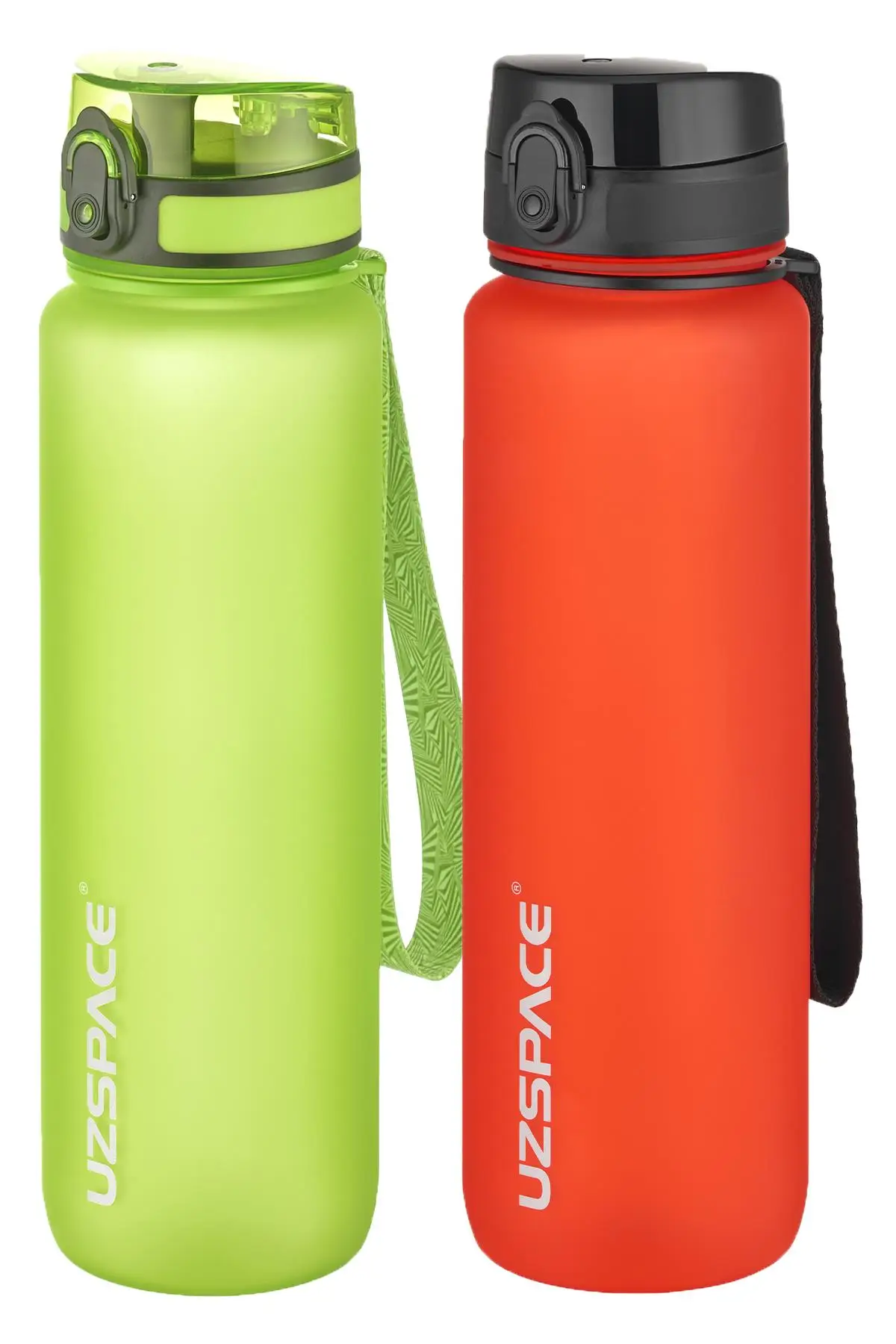 Uzspace 2`li Tritan Matara Seti 1000 ml Büyük Boy 14 Farklı Renk Seçeneği FiftyFifty